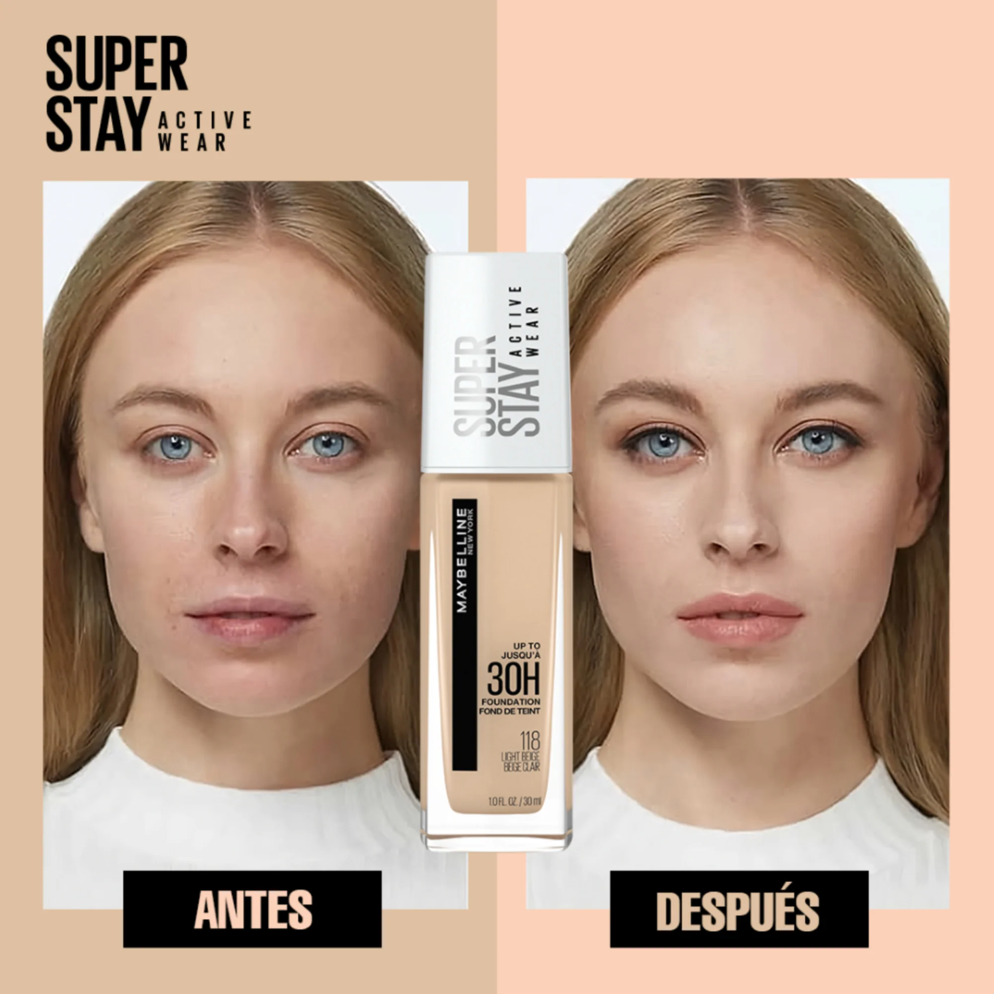 Base De Maybelline Superstay Full Coverage 310 Sun Beige X 30Ml - Image 5