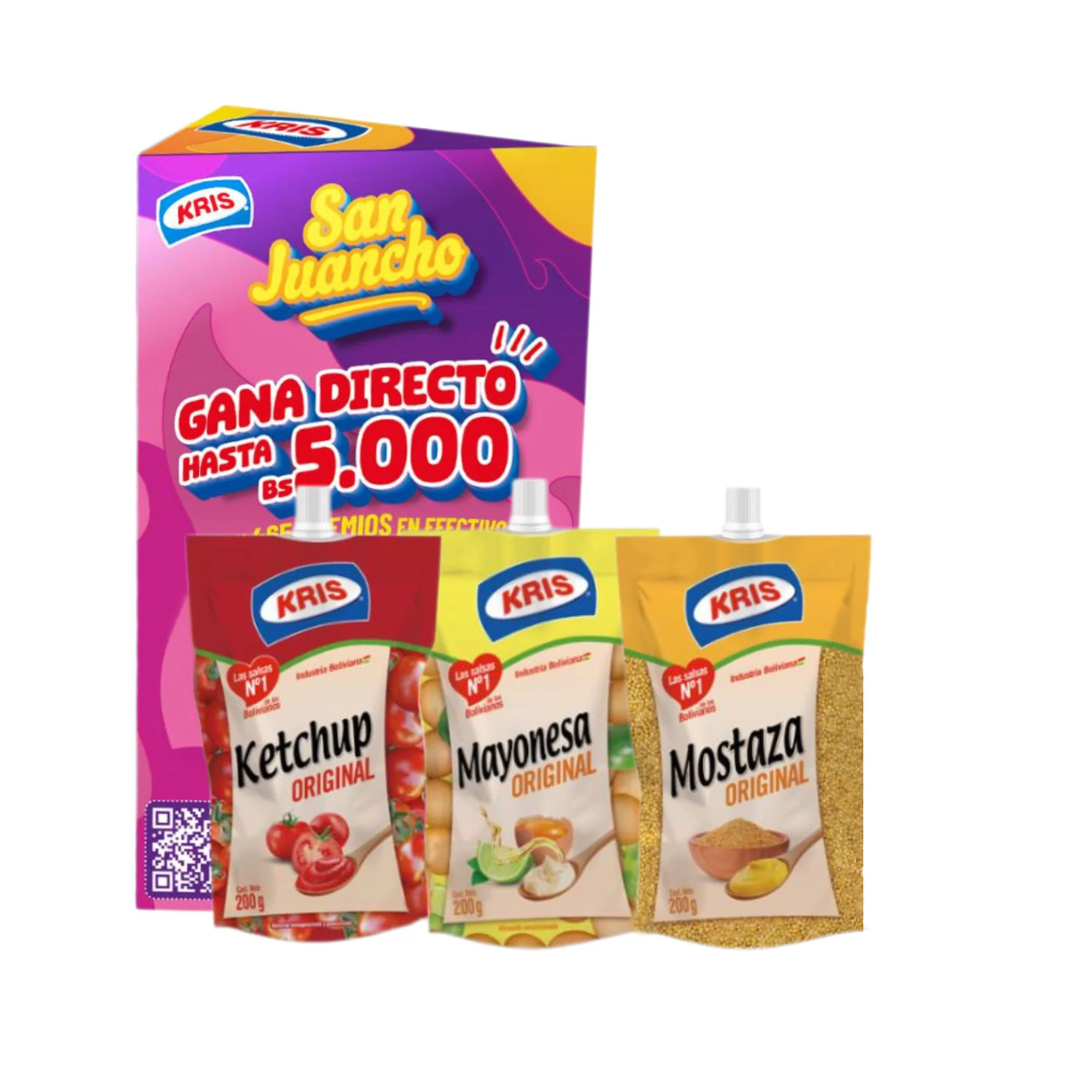 Pack Kris San Juancho Mayonesa + Ketchup + Mostaza