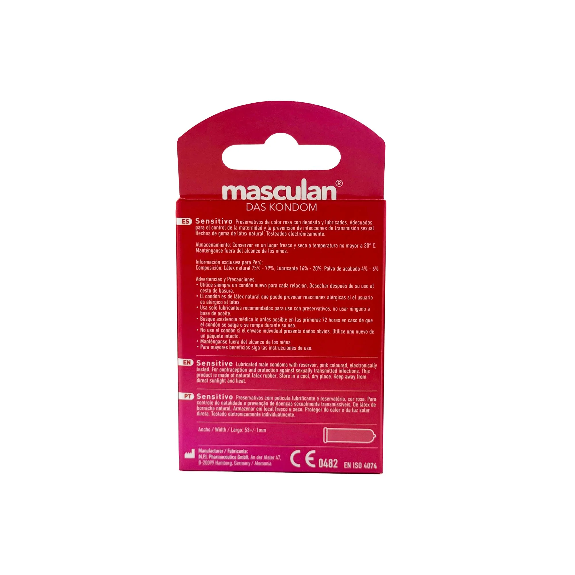 Preservativo Masculan Sensitive 3 Unidades X Caja - Image 2
