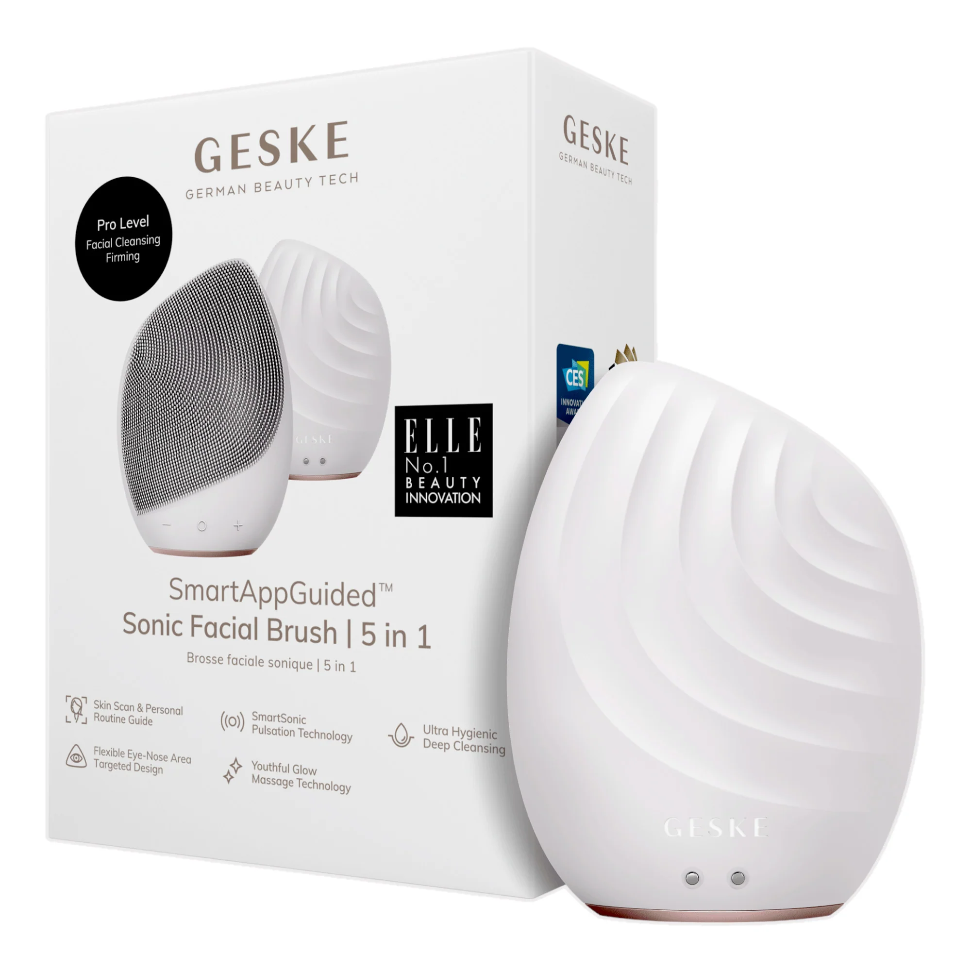 Cepillo Facial Geske Sónico Starlight 5 En 1