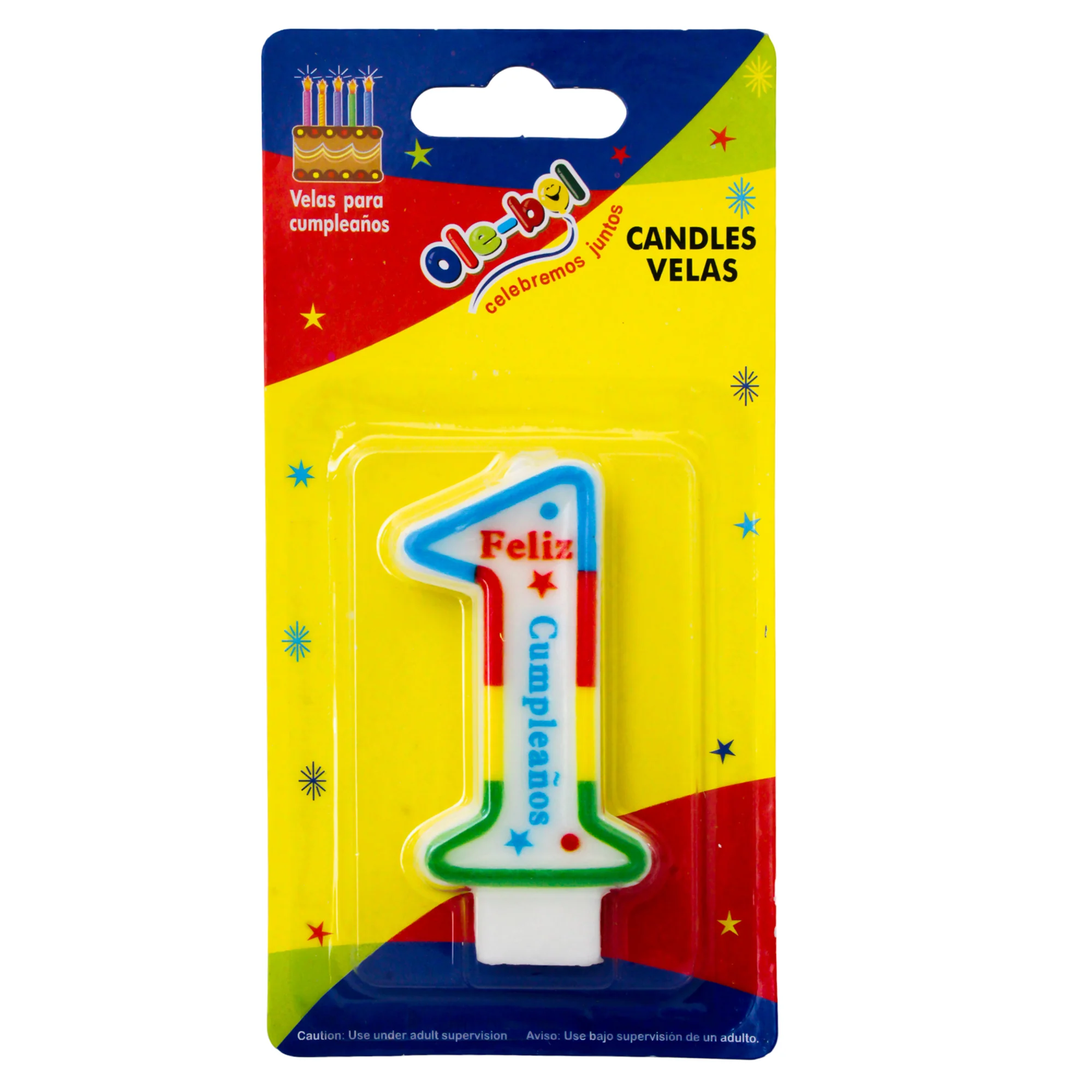 Olebol Vela Feliz Cumpleaños Numero 1