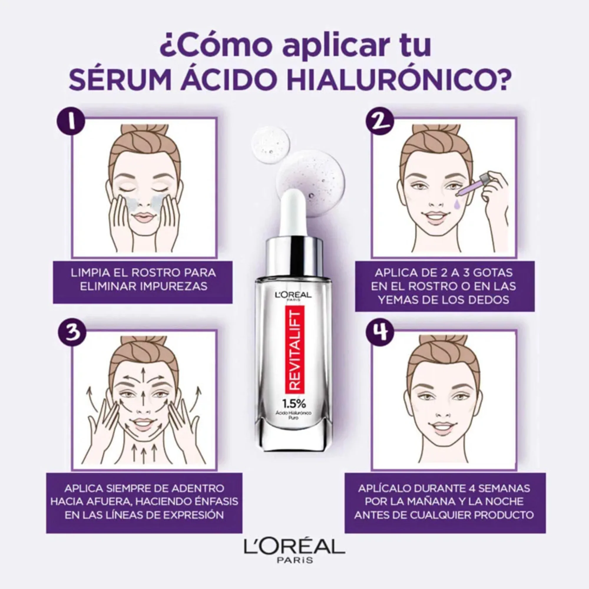 Sérum L'oréal Ácido Hialurónico Facial X 30Ml - Image 5