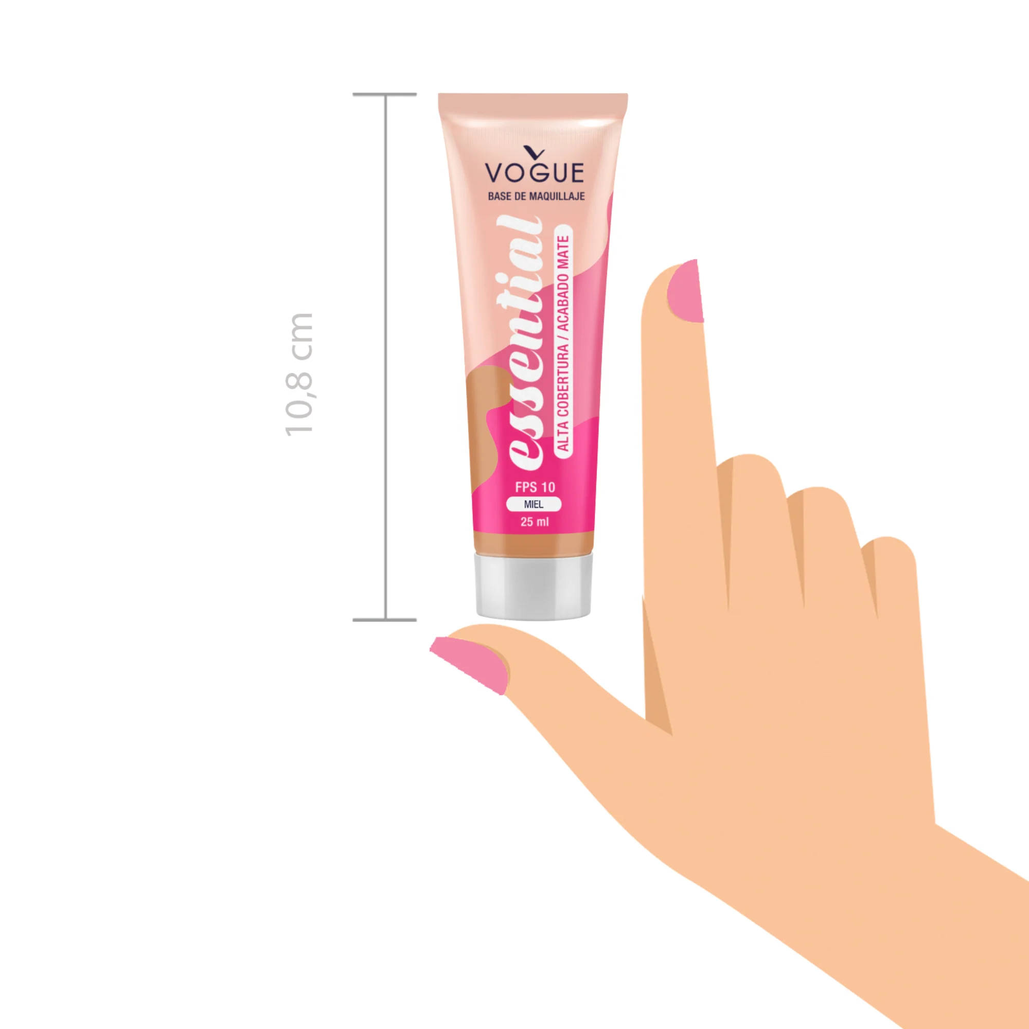 Base Maquillaje Vogue Essential Miel X 25Ml - Image 6