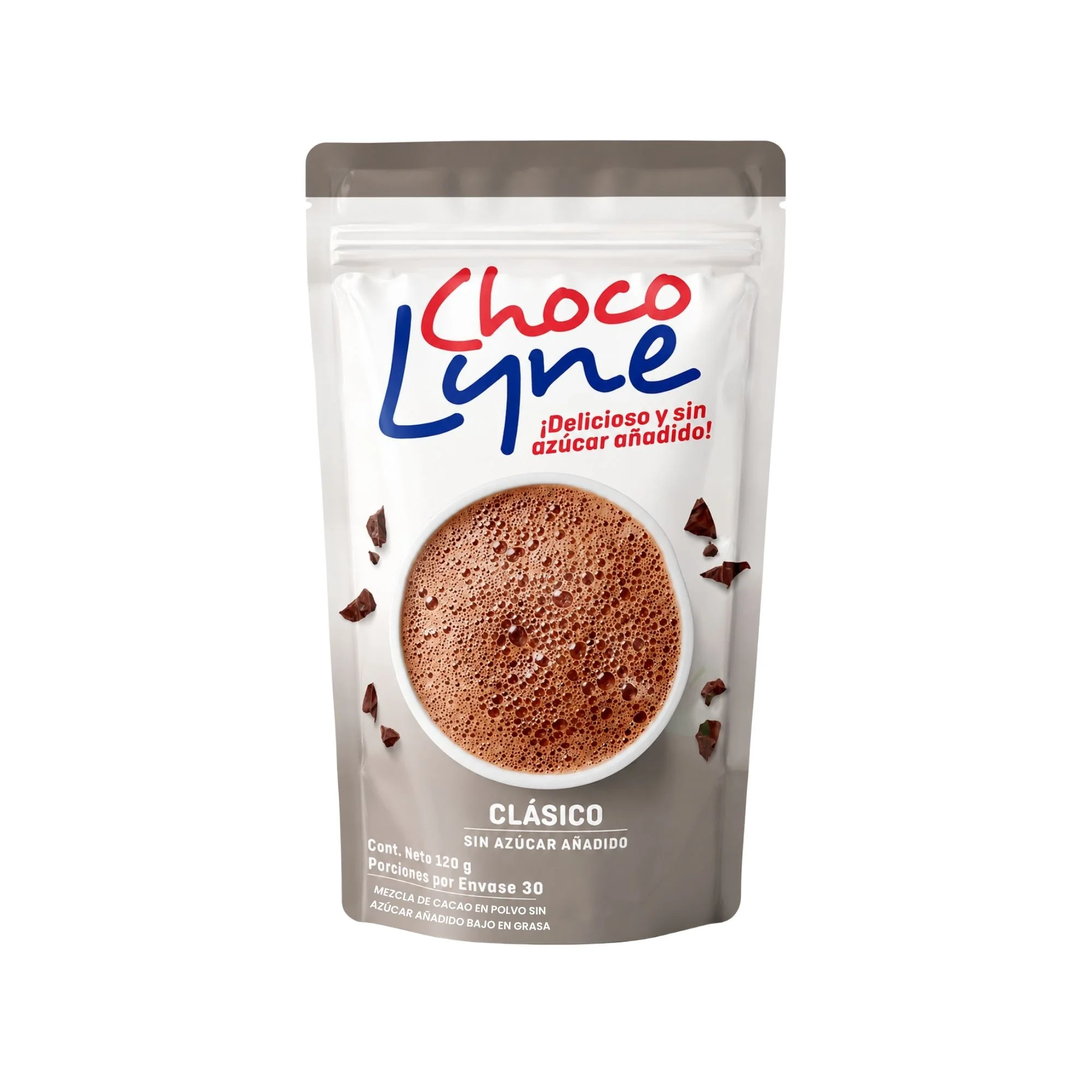 Mezcla De Cacao Choco Lyne Clásico Sin Azúcar X 120G