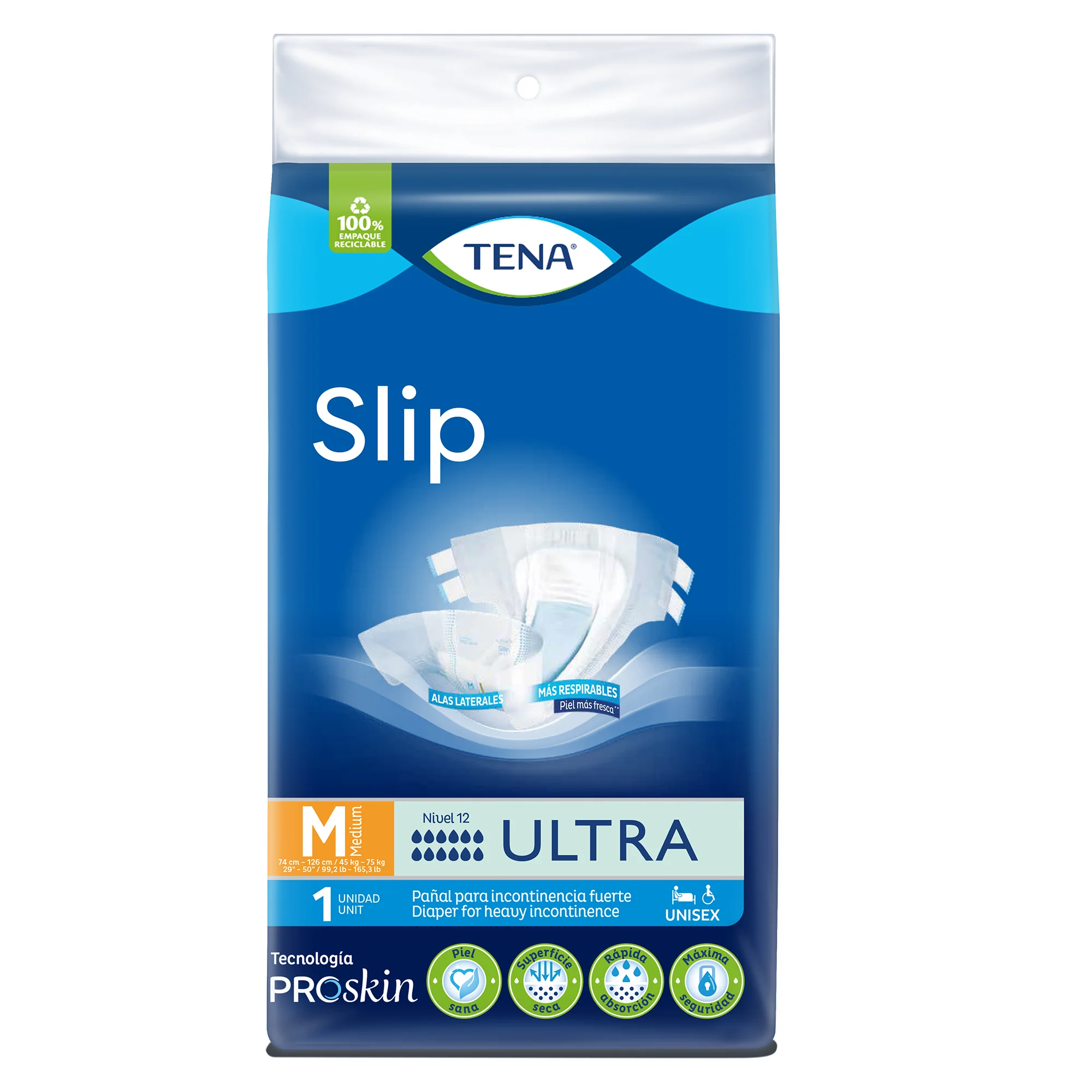 Tena Slip Panal Talla M Unisex Para Adulto X Unidad