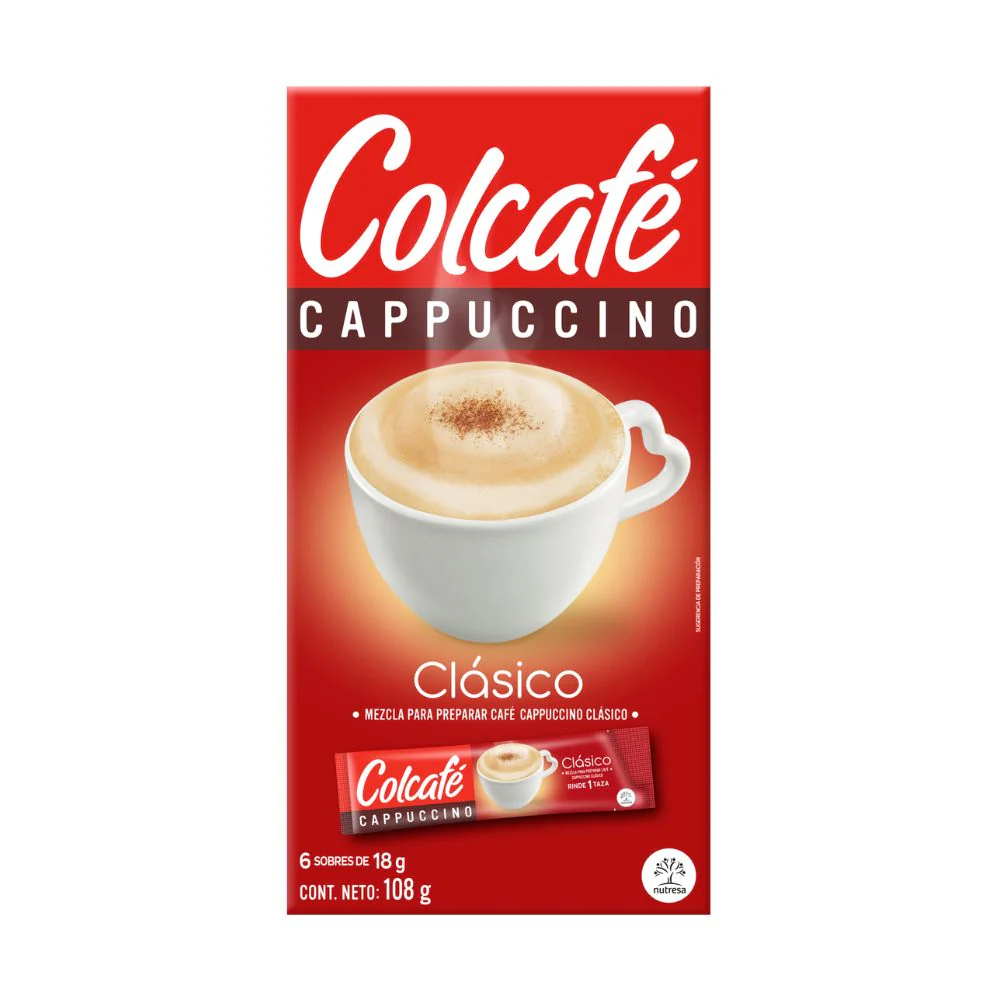 Mezcla Para Preparar Cappucino Colcafe Clásico X 108G