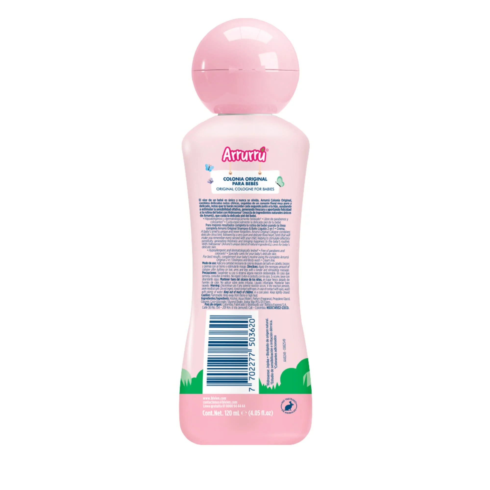 Colonia Infantil Arrurru Original Rosado X 120Ml - Image 3