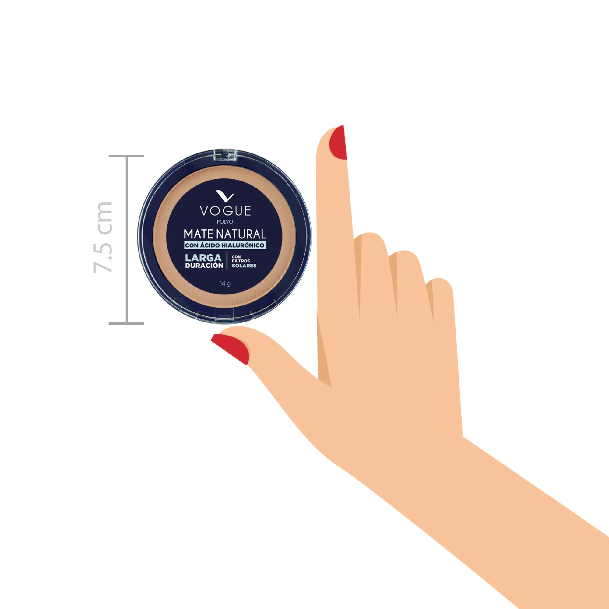 Polvo Vogue Compacto Natural Natural X 14G - Image 4