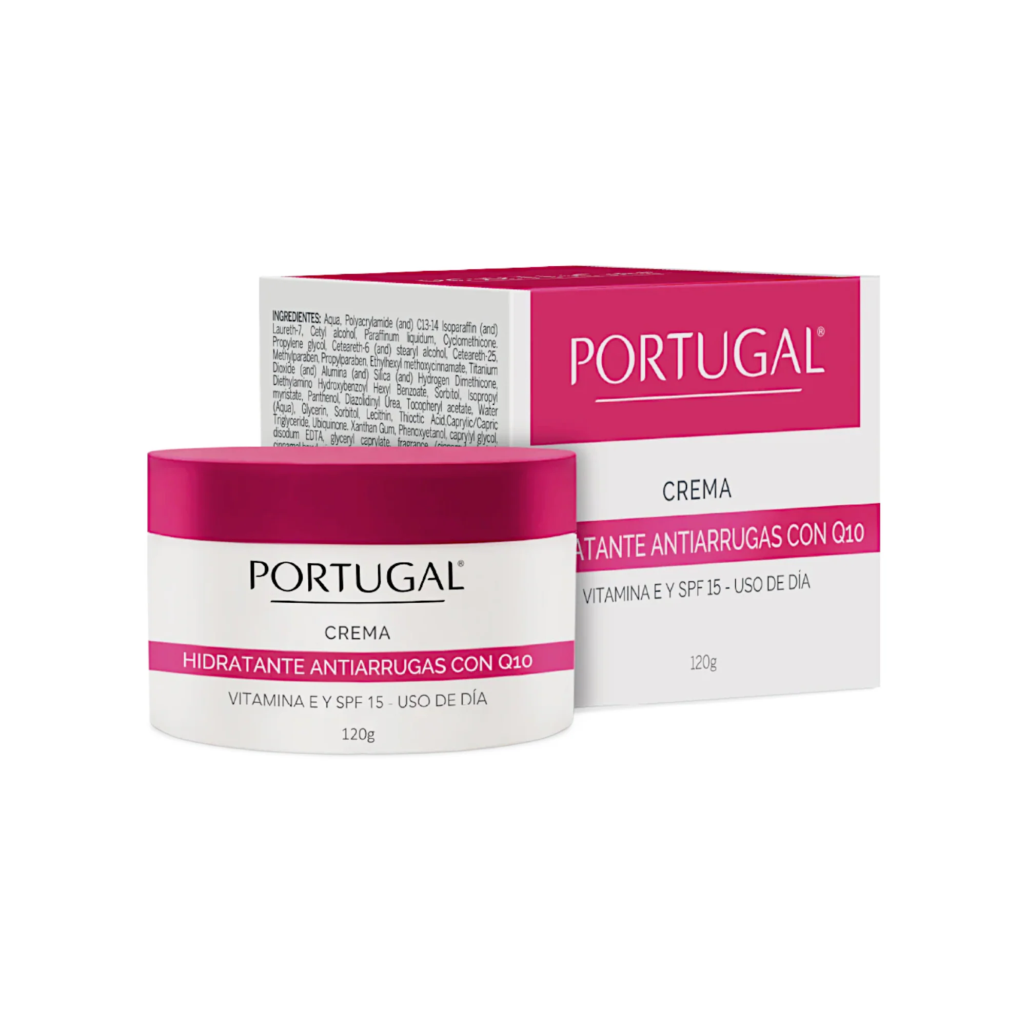 Crema Antiarrugas Portugal Q10 Día X 120 Gr