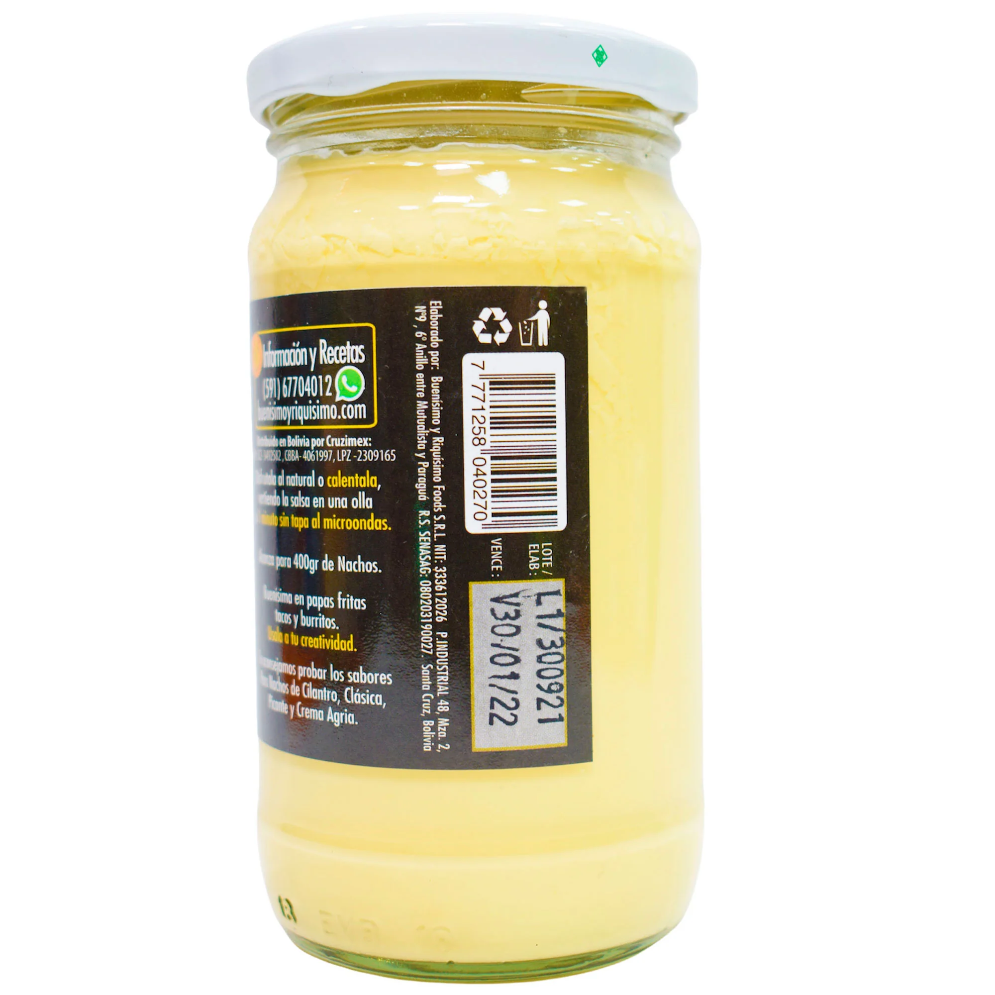 Salsa Para Nachos Byr Foods Queso X 340G - Image 2