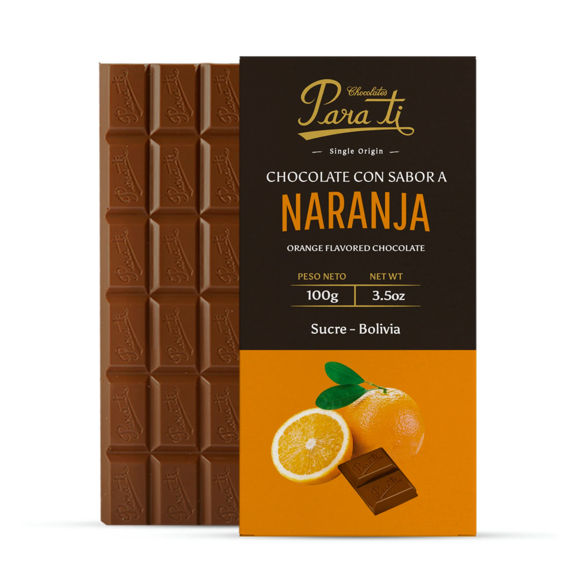 Chocolate Para Ti Sabor A Naranja X 100G
