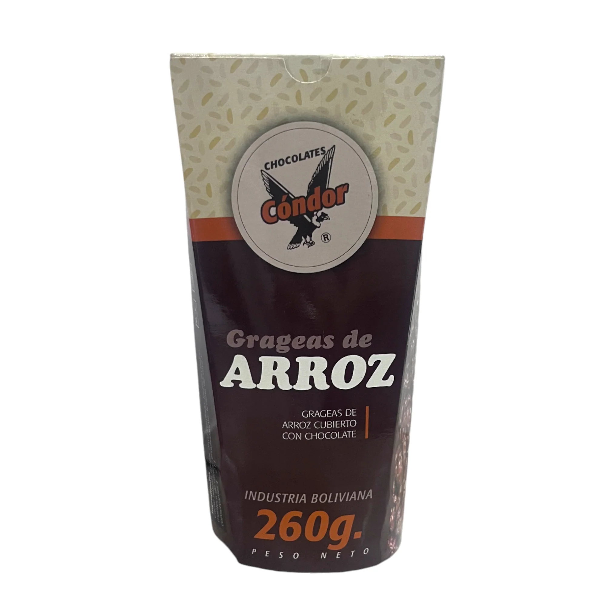 Grageas Arroz Cubiertas Con Chocolate Condor X 260G