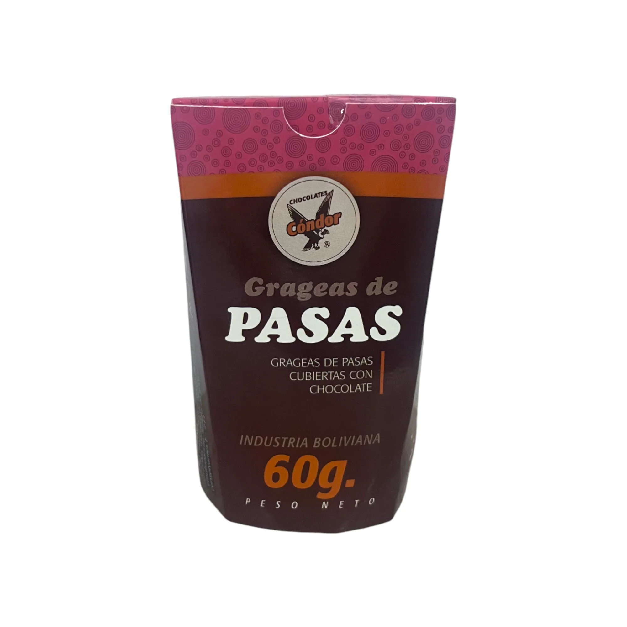 Grageas De Uva Pasas Cubiertas Con Chocolate Condor X 260G