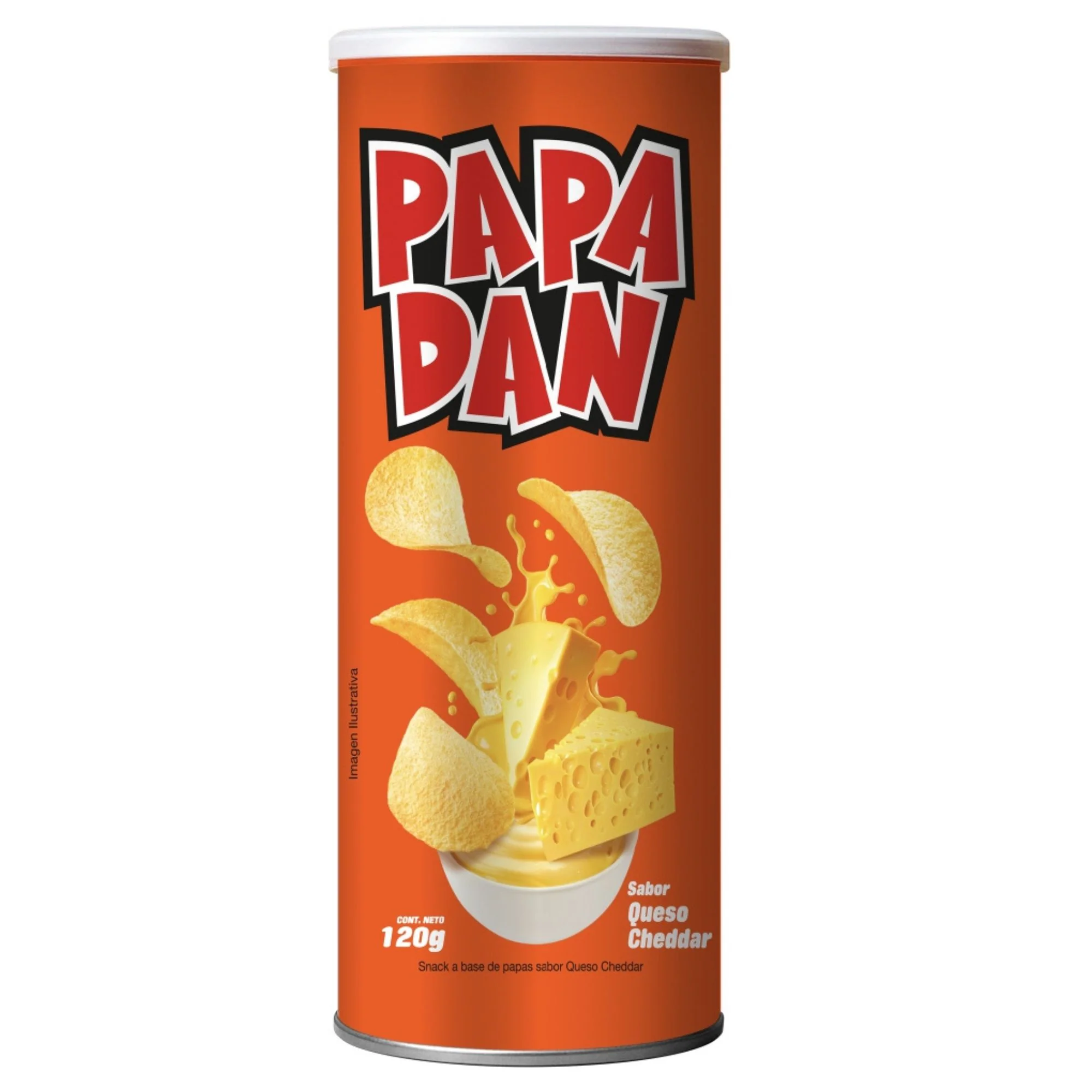 Papas Fritas Papadan Sabor Queso Cheddar X 120G