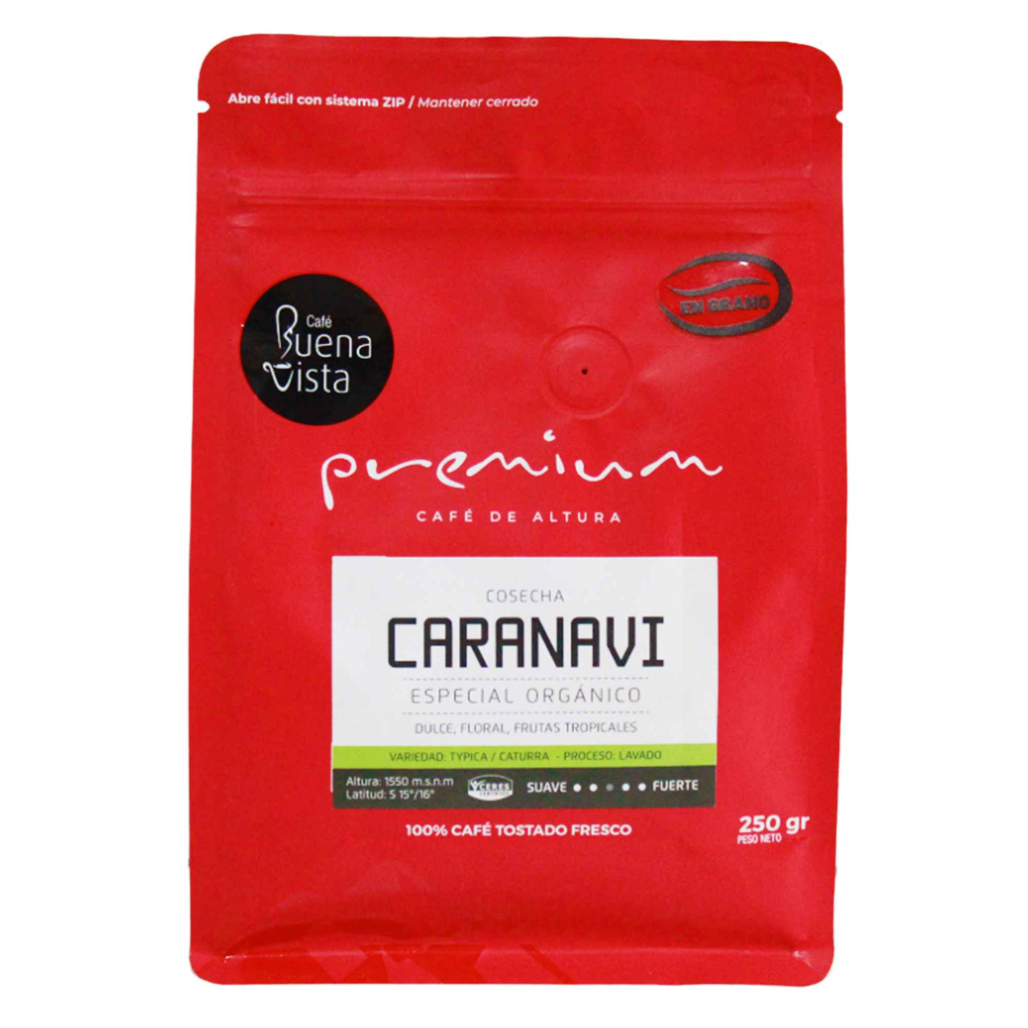 Café Tostado En Grano Buena Vista Caranavi X 250G
