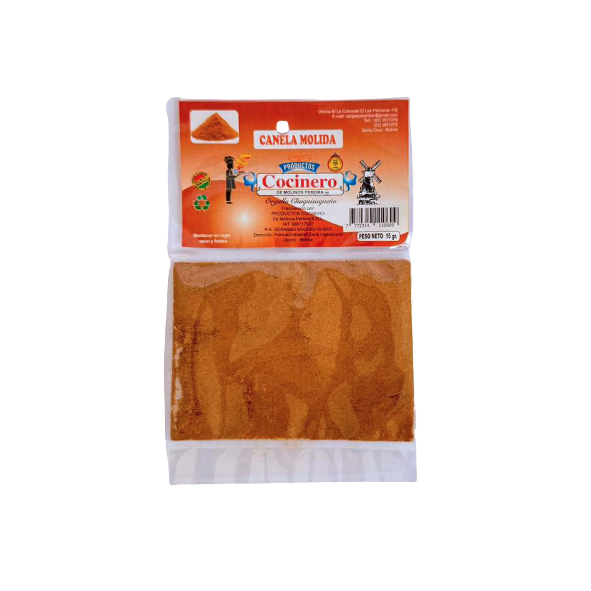 Canela Molida Cocinero Bolsita X 15G