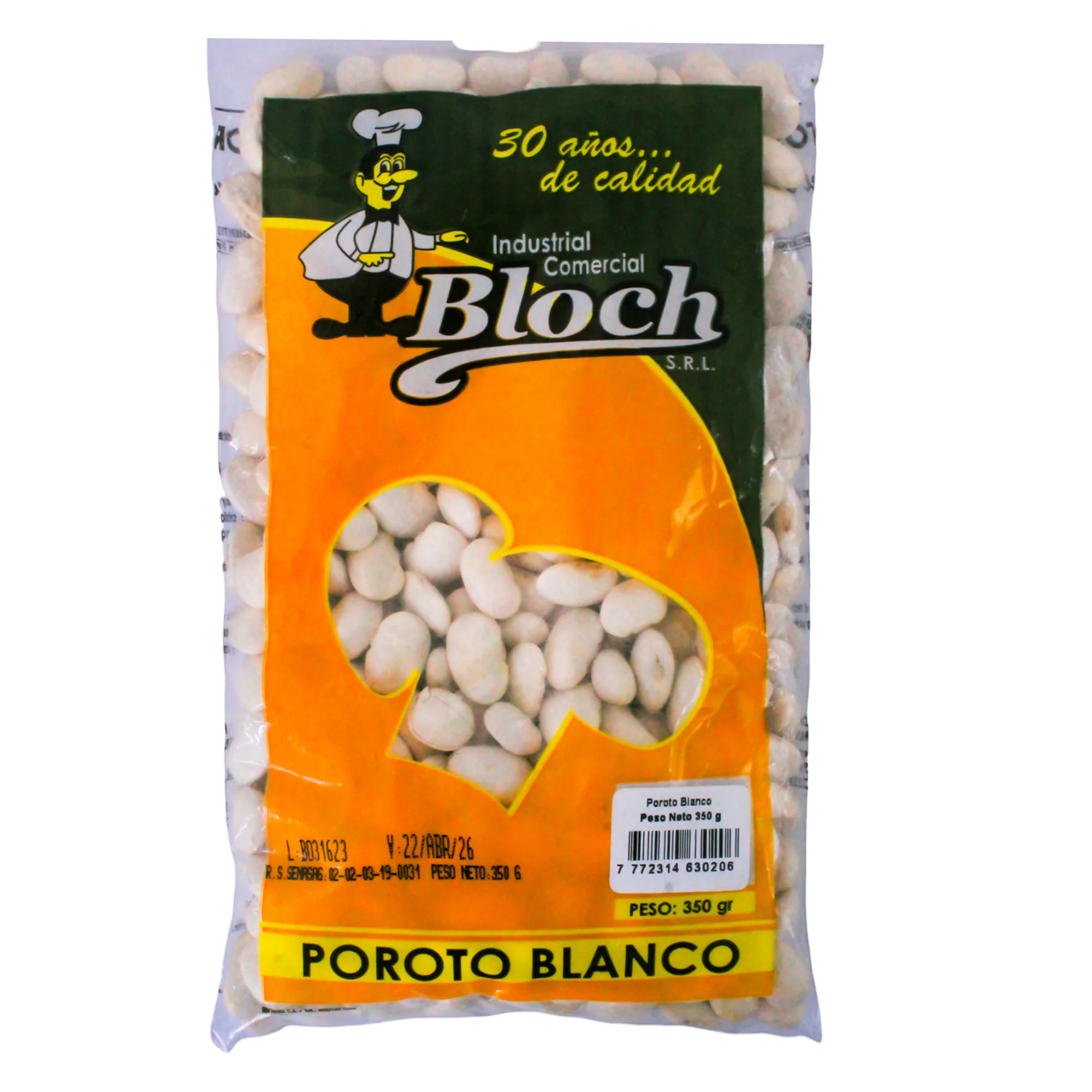 Poroto Blanco Bloch X 350G