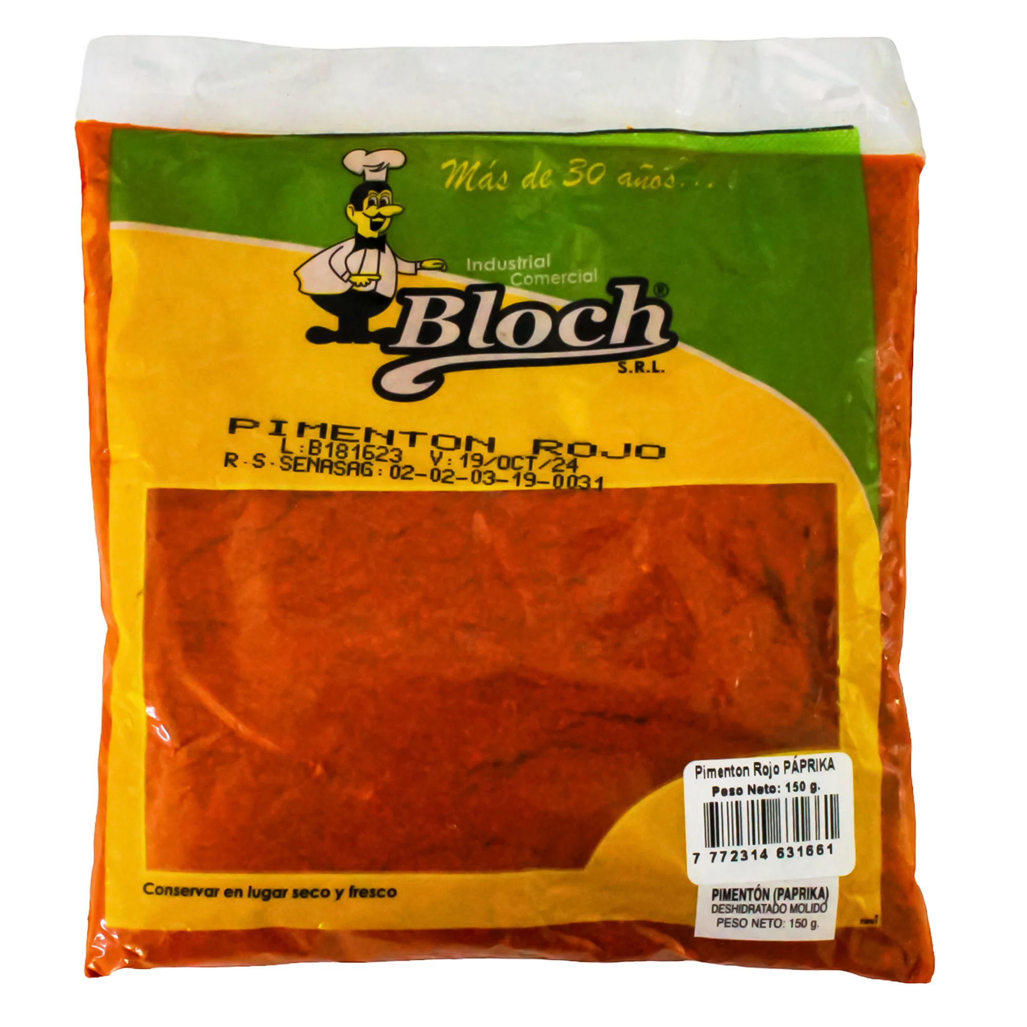 Pimentón Rojo Bloch X 150G