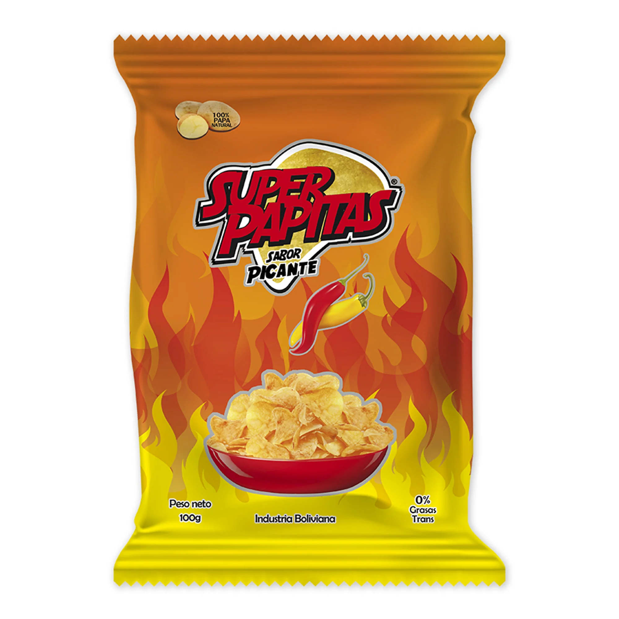 Super Papitas Picante X 100G