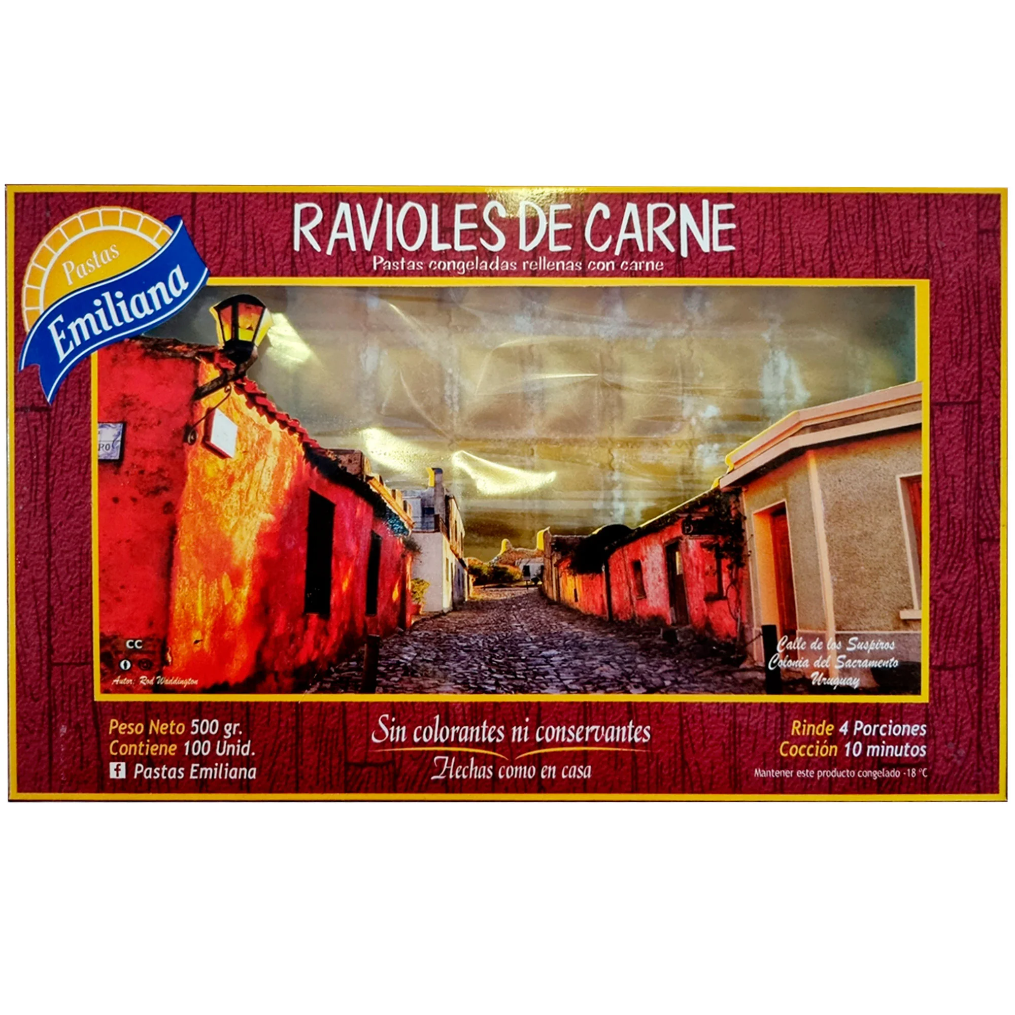 Pastas Emiliana Ravioles De Carne X 500G