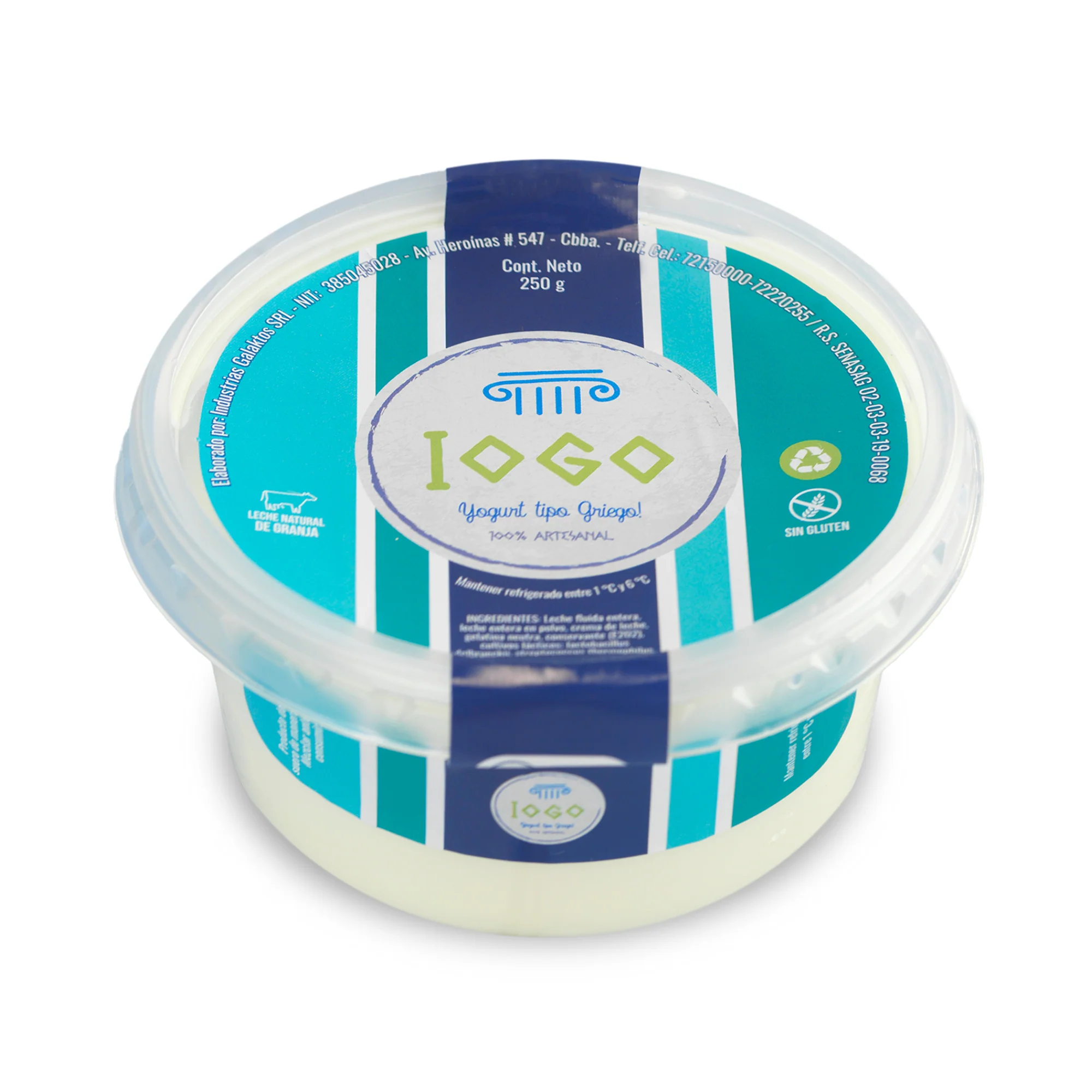 Yogurt Griego Iogo Cero Azúcar X 250G