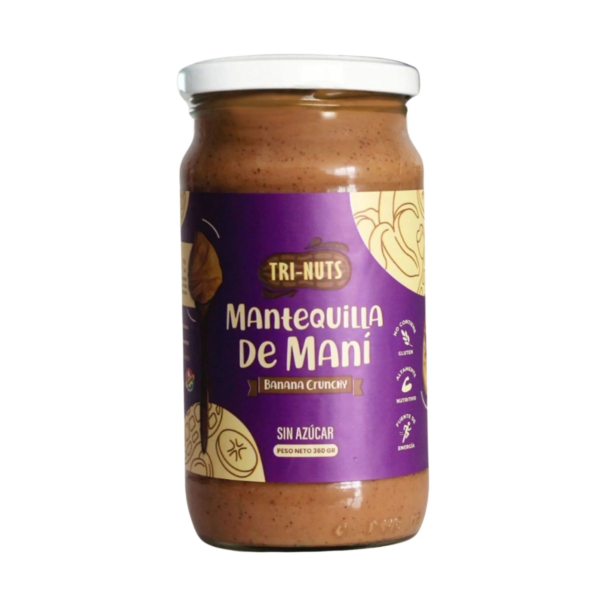 Mantequilla De Maní Trinuts Sabor Banana Crunch X 360G