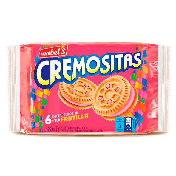 Cremositas Galleta Frutilla X 38G