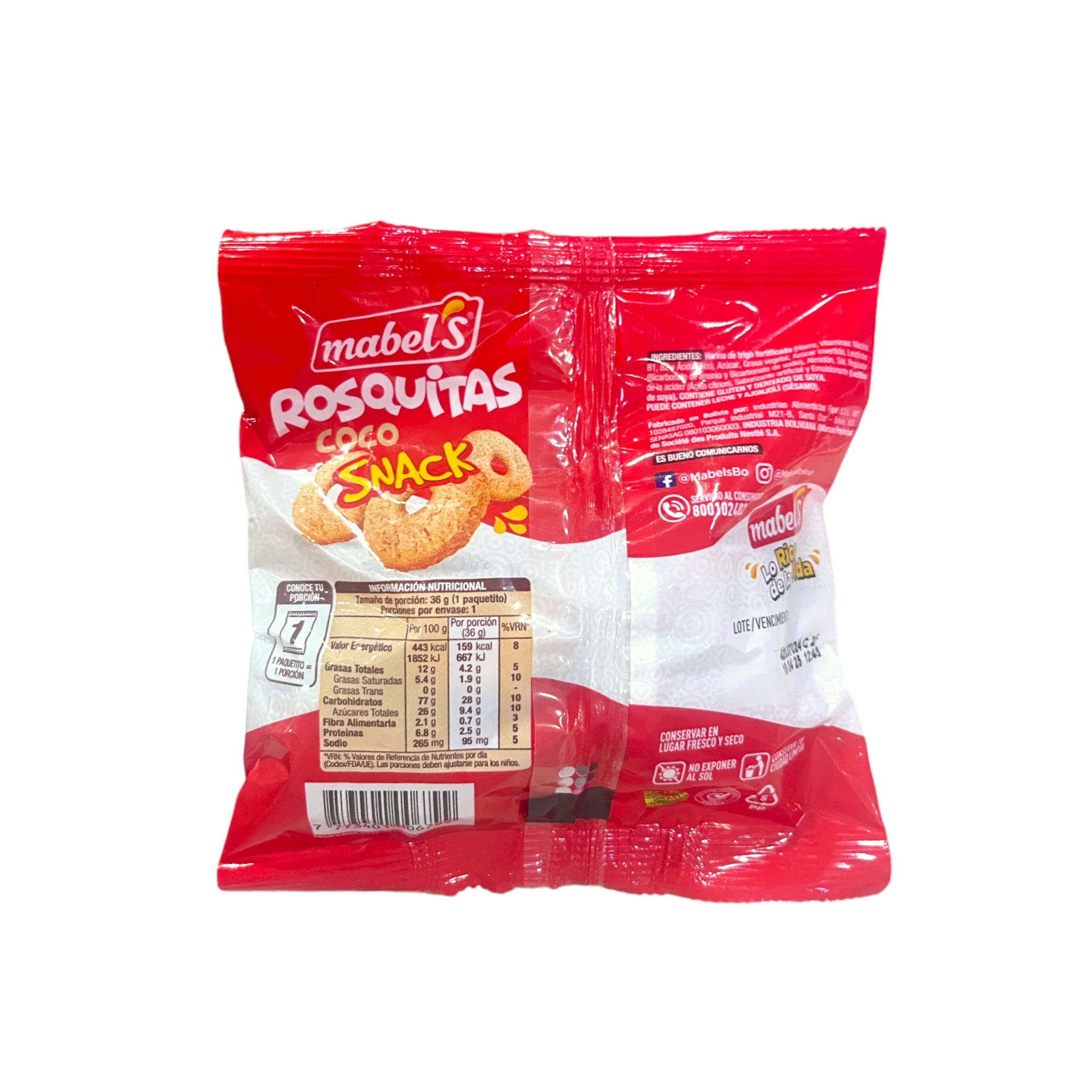 Galleta Mabels Rosquitas Coco X 36G - Image 2