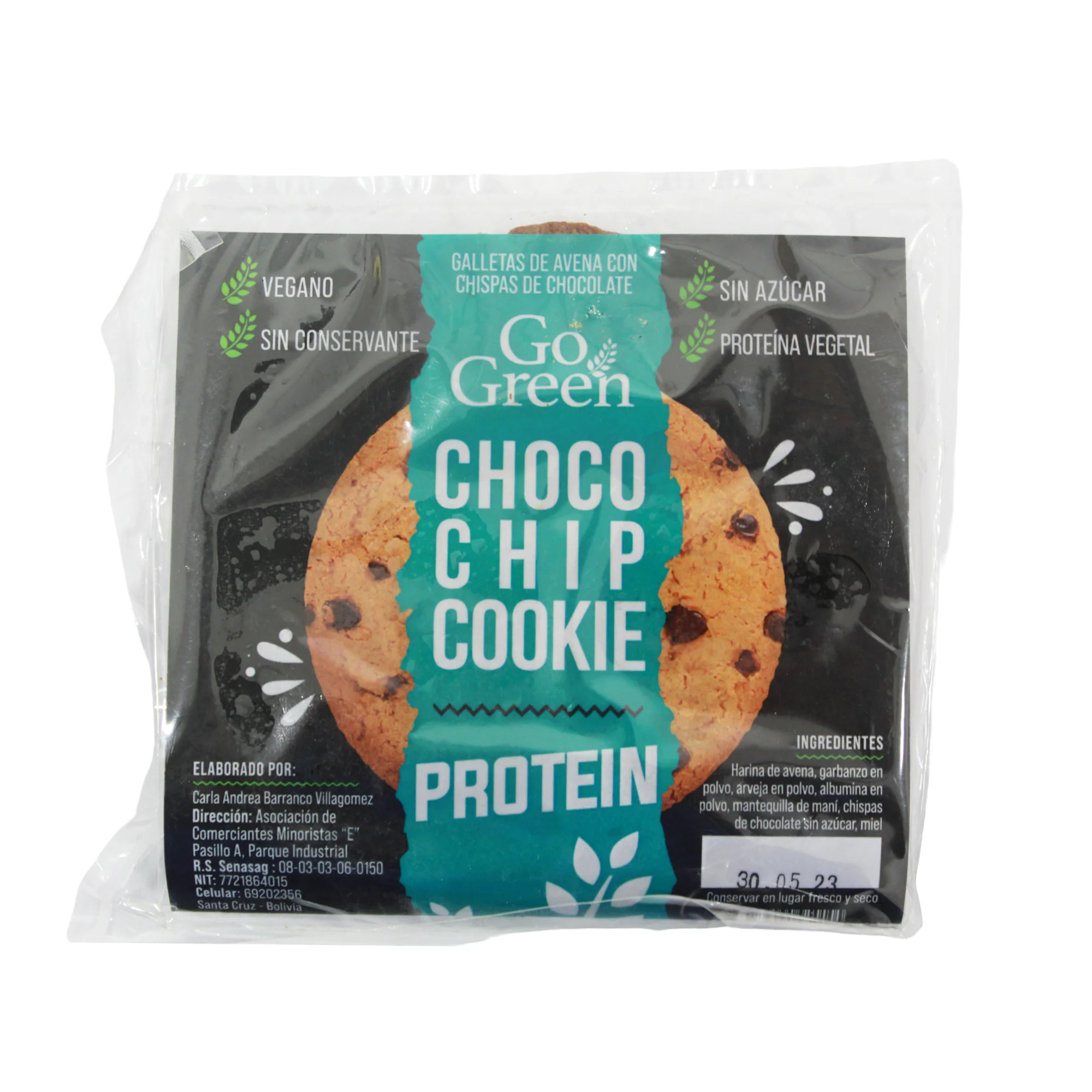 Gogreen Galleta Choco Chip Cookie Protein - Image 2