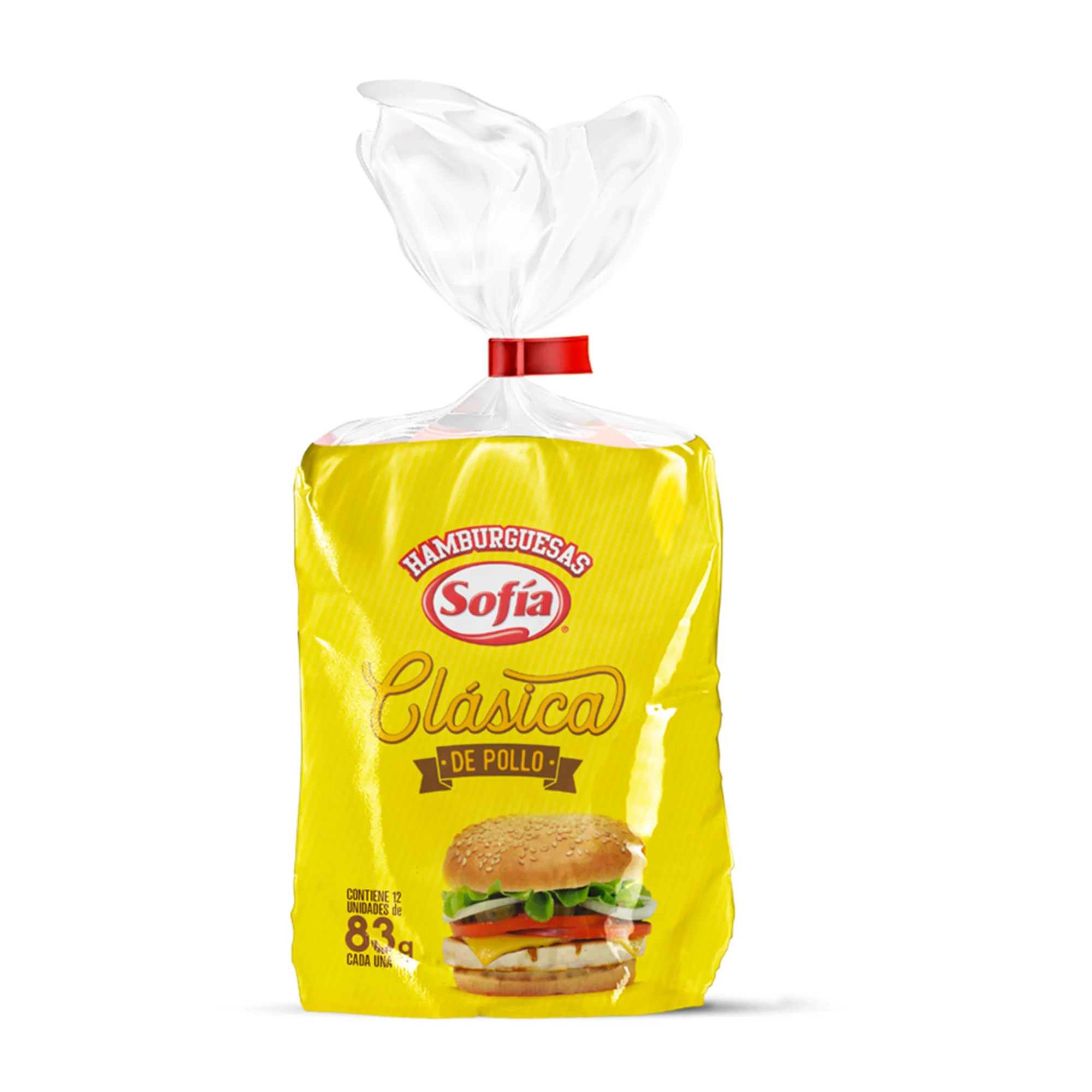 Hamburguesa De Pollo Clásica Sofía Tubo 83G 12 Unidades