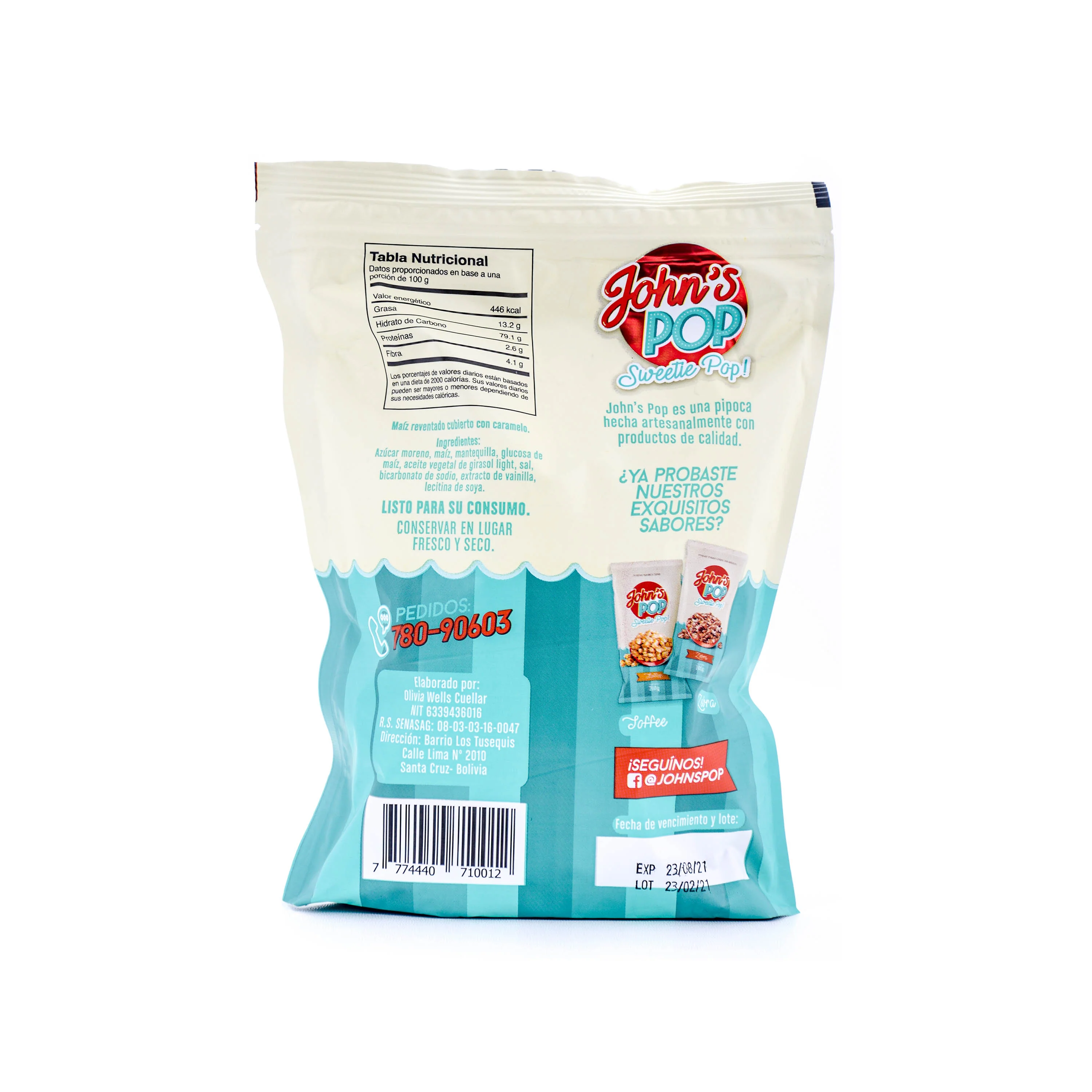 Johns Pop Pipocas Caramelo X 200G - Image 2