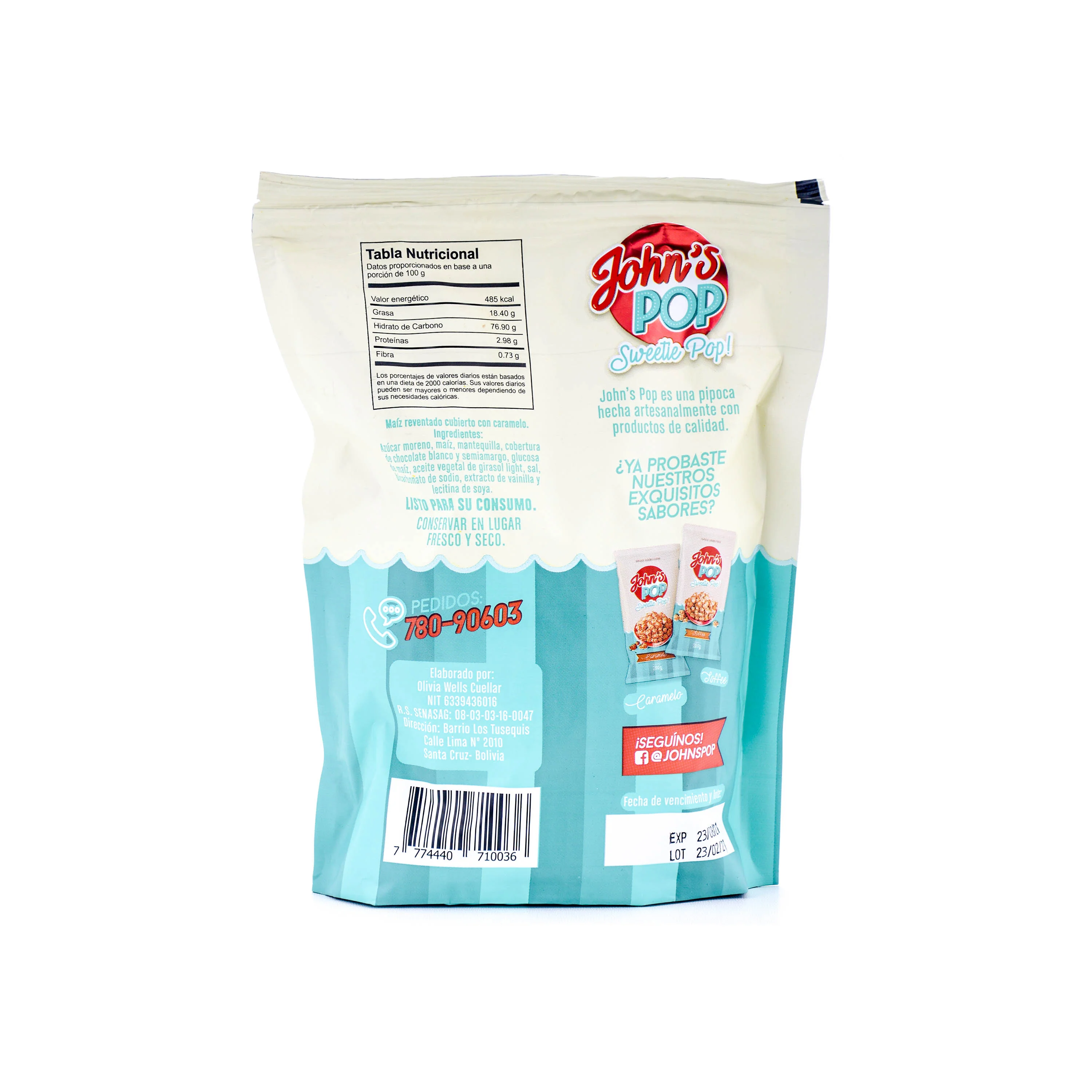 Johns Pop Pipocas Zebra X 200G - Image 2