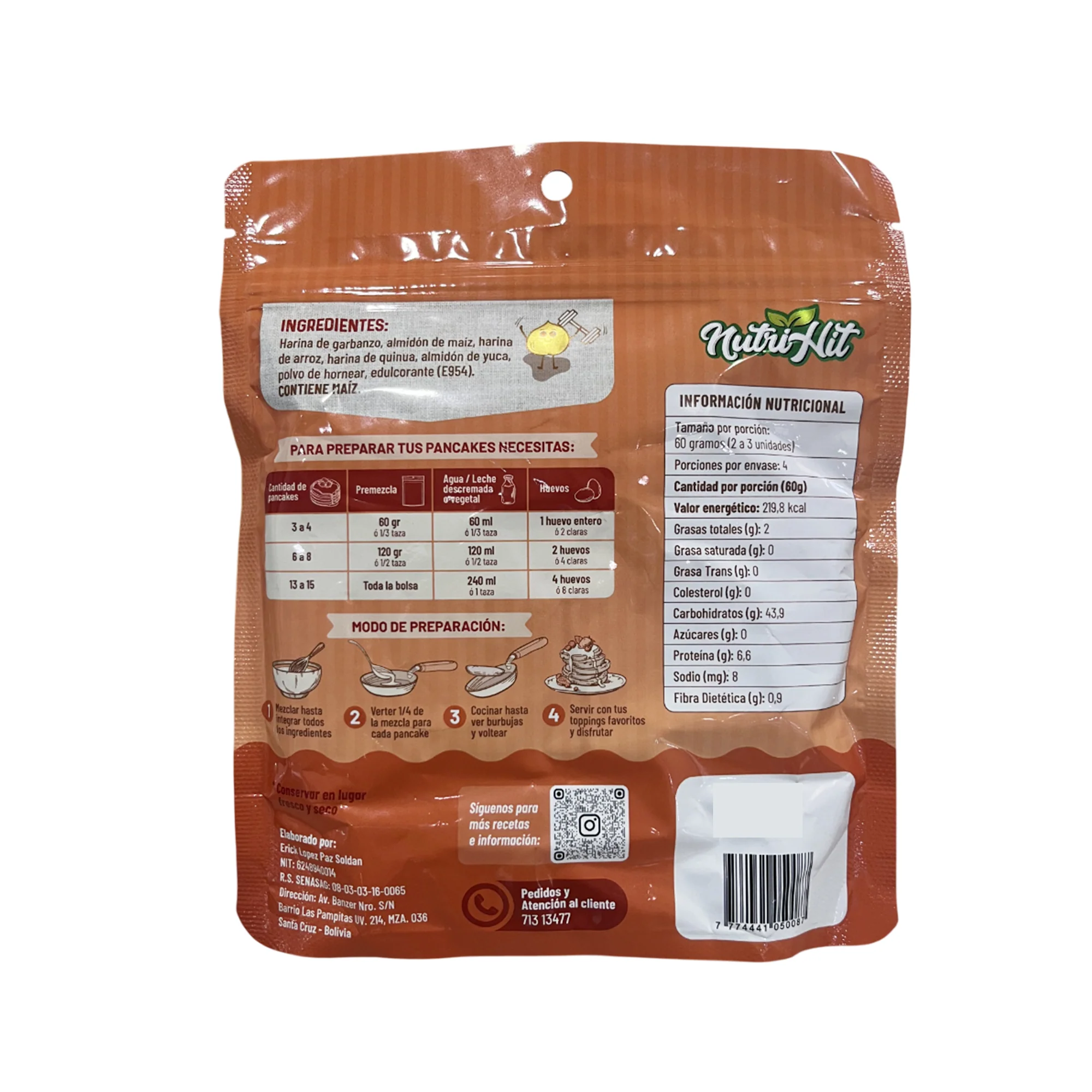 Panqueque Nutrihit Garbanzo Y Quinua Clásico X 250G - Image 2