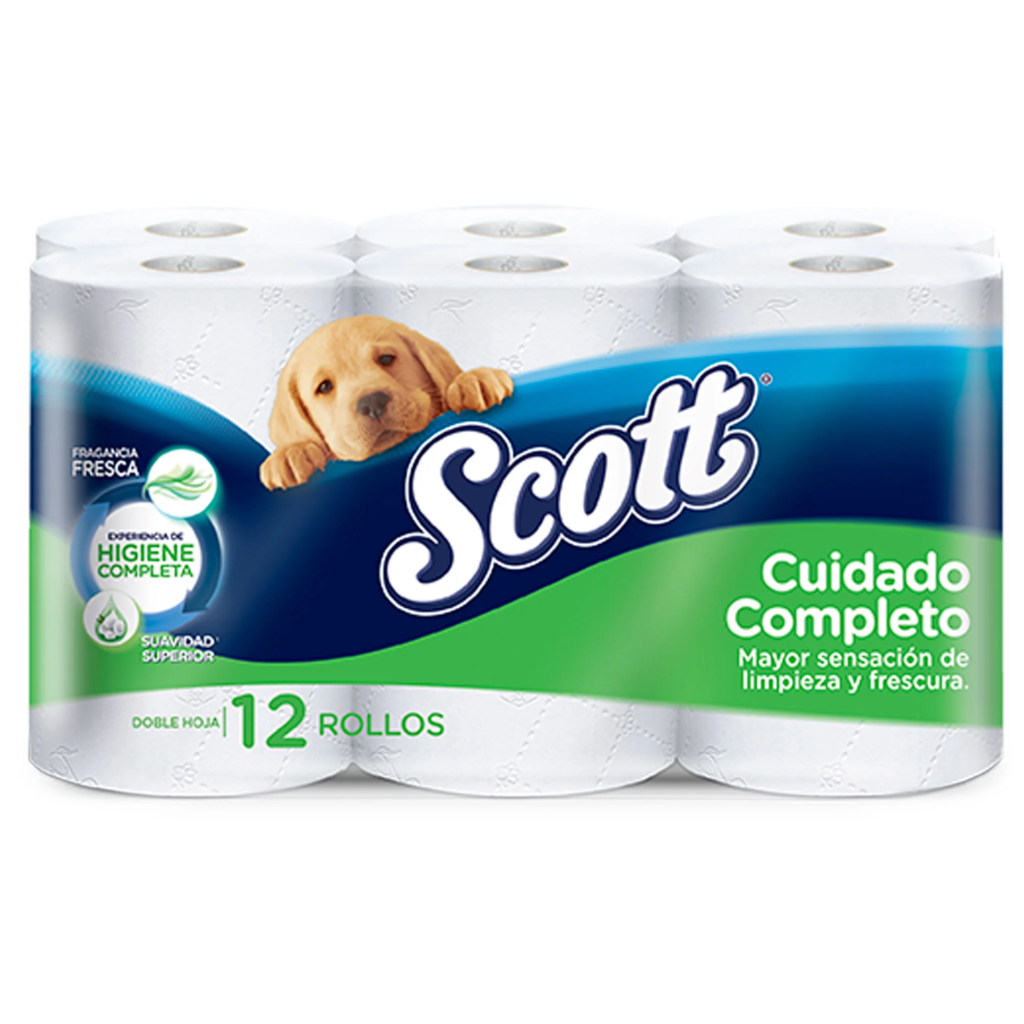 Scott Papel Higienico Dh Cuidado Completo X 12 Unidades