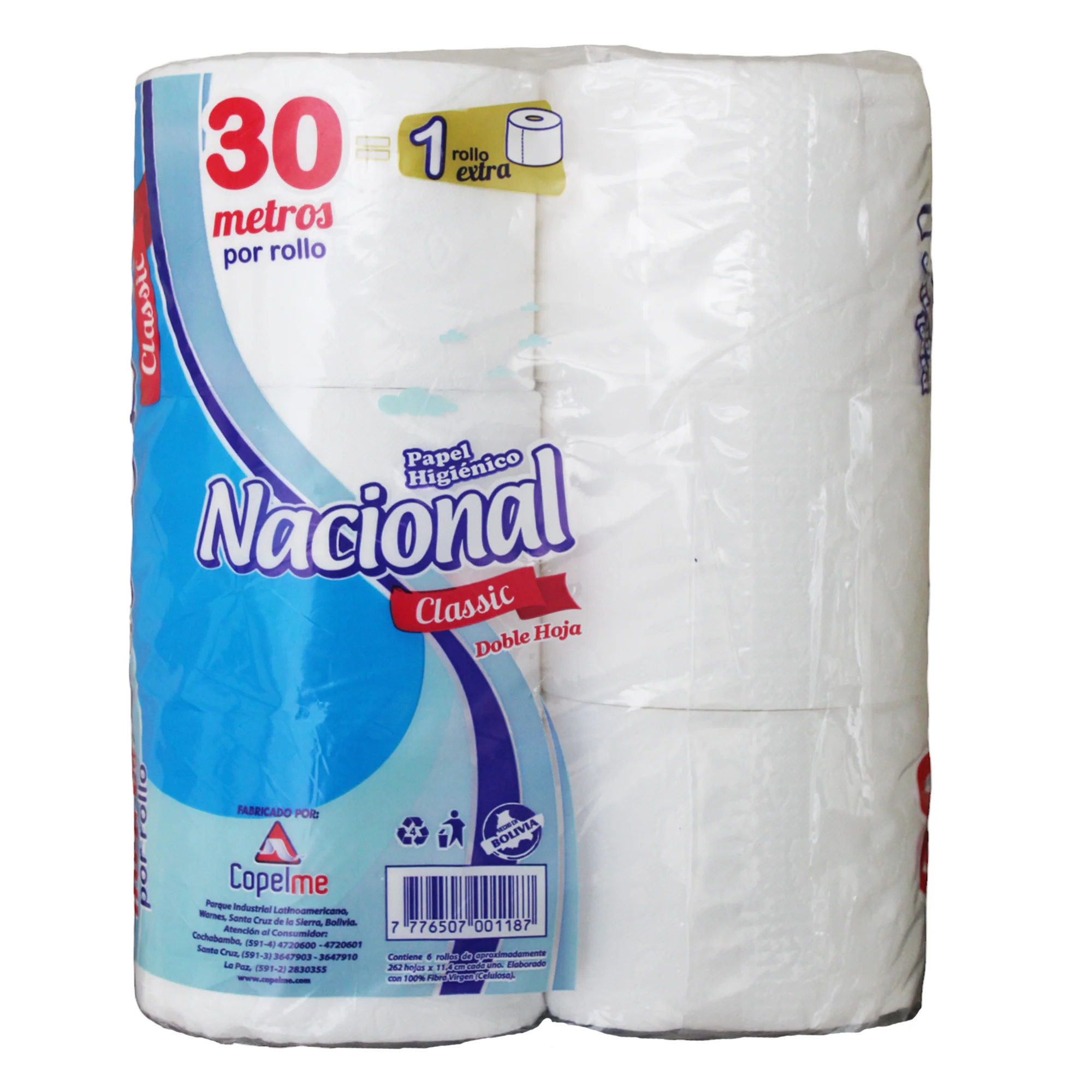 Nacional Papel Higienico Dh Classic Celeste X 6 Unidades - Image 3