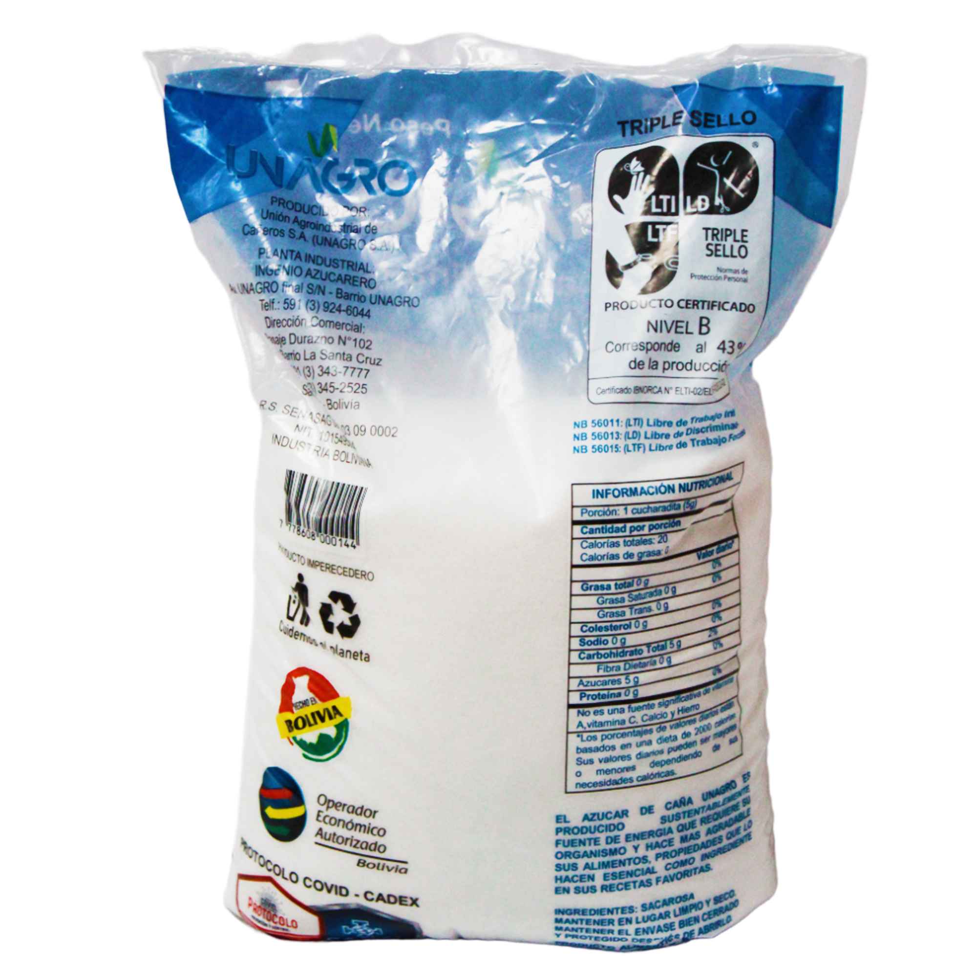 Azúcar Unagro Refinado X 5Kg - Image 2