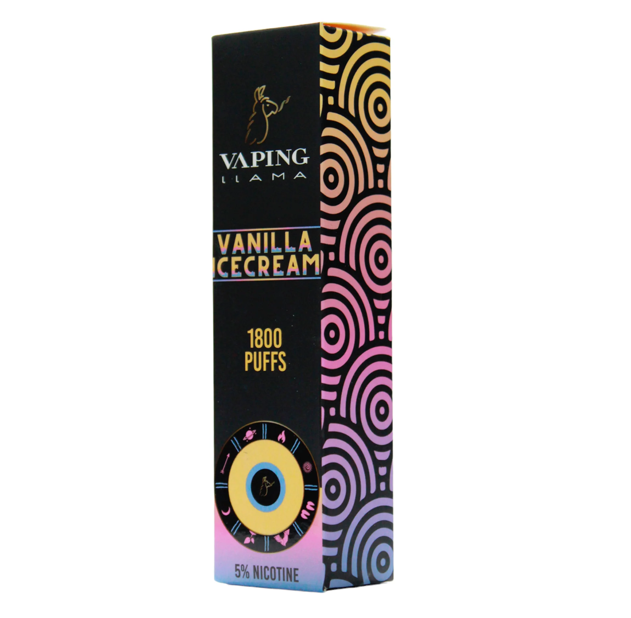 Vaping Llama Vape Vainilla Ice Cream Cigarrillo 1800 Puffs - Image 2