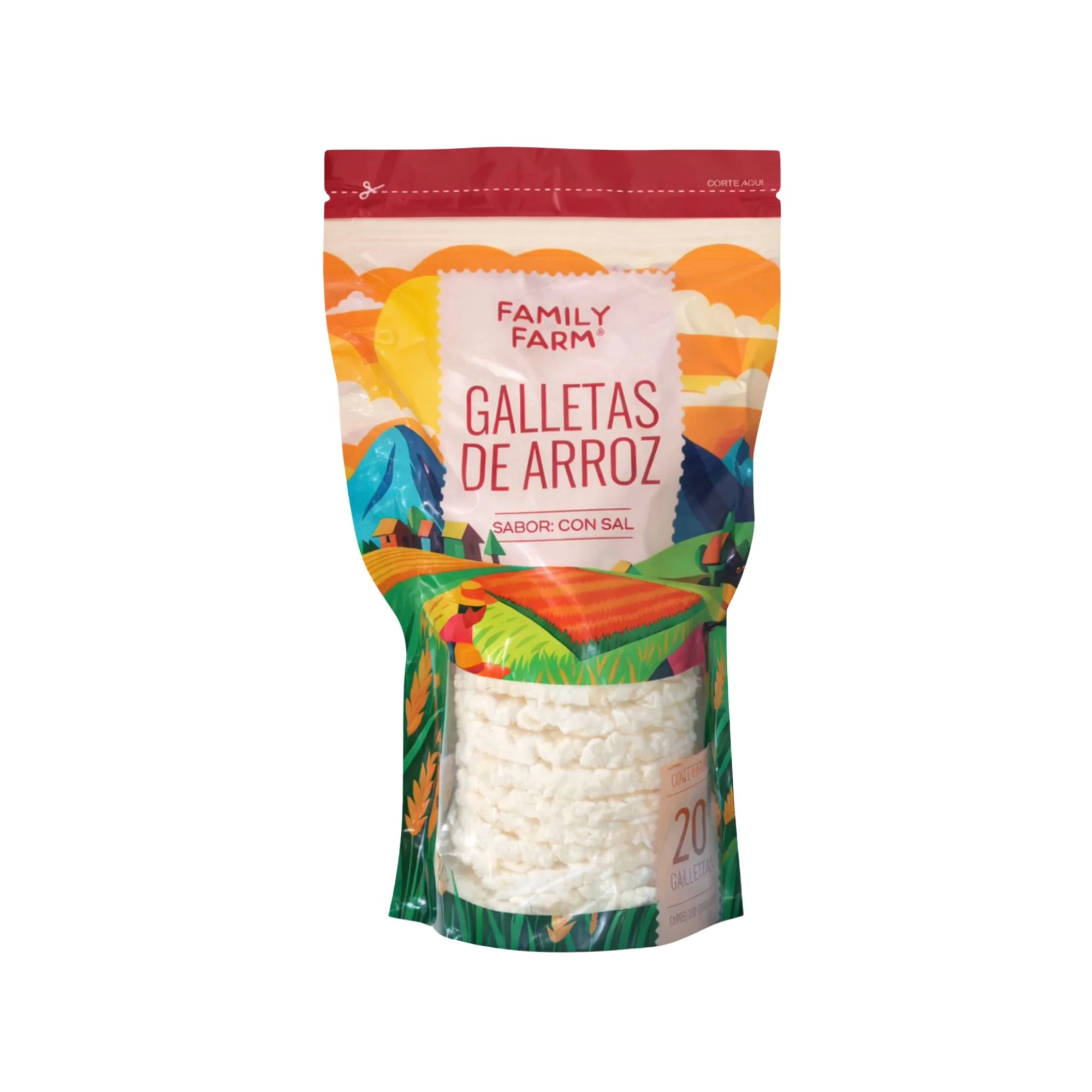Galletas De Arroz Family Farm Con Sal X 110G