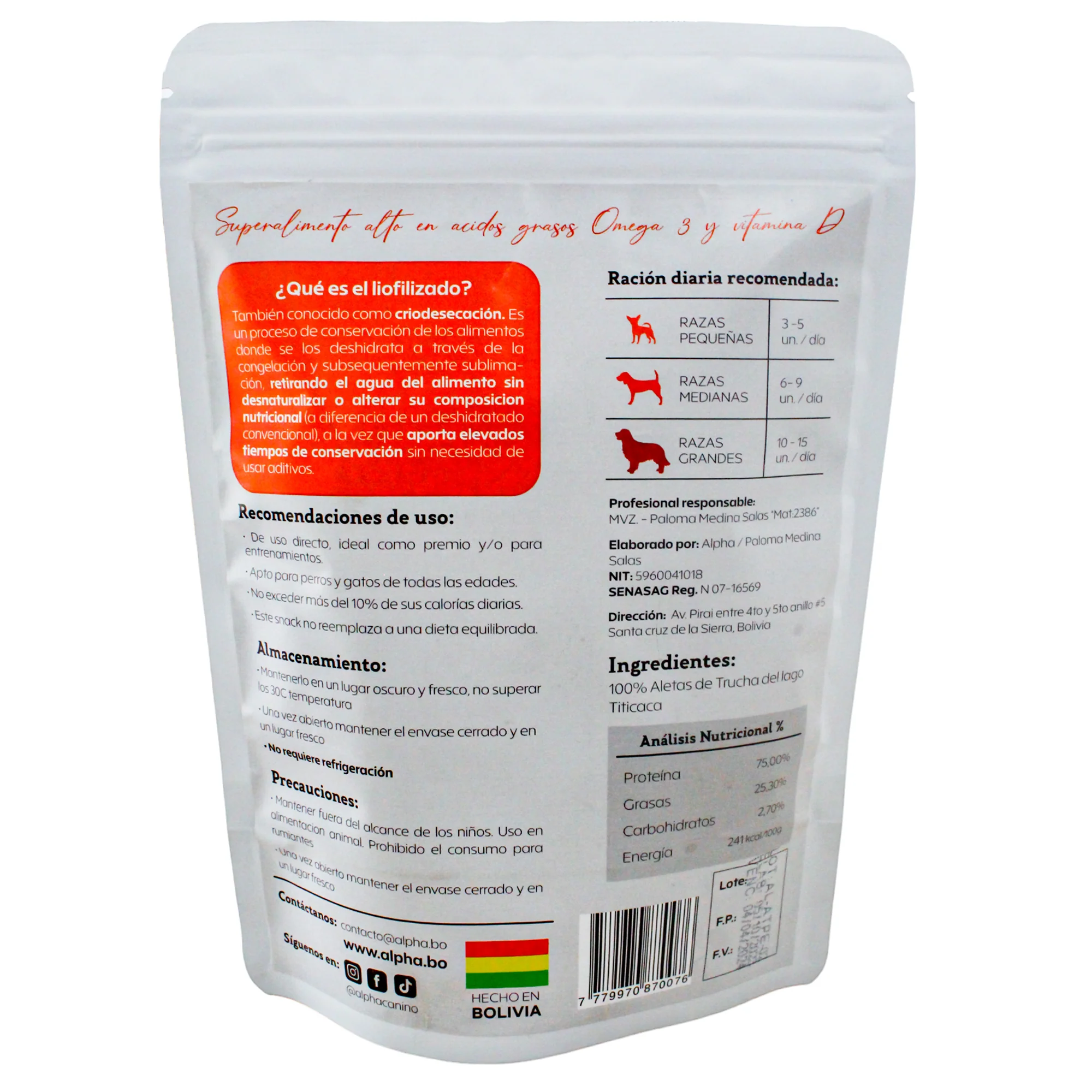 Snack Liofilizado De Aletas De Trucha X 50G - Image 2