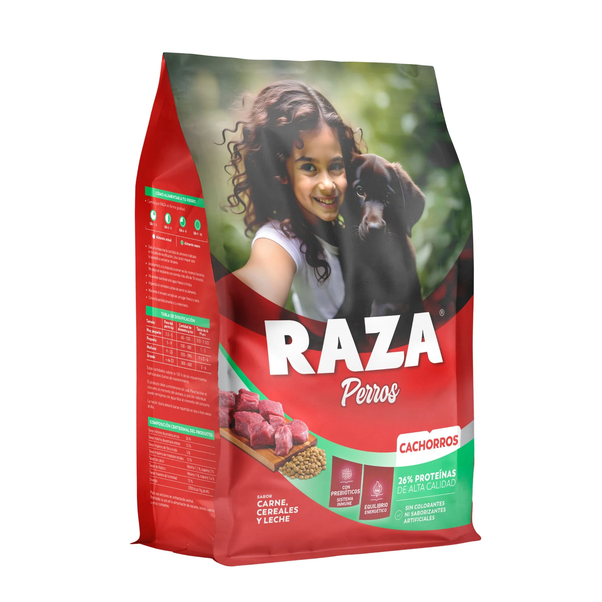 Alimento Perros Cachorro Raza Carne Cereal Leche X 1.5Kg - Image 2