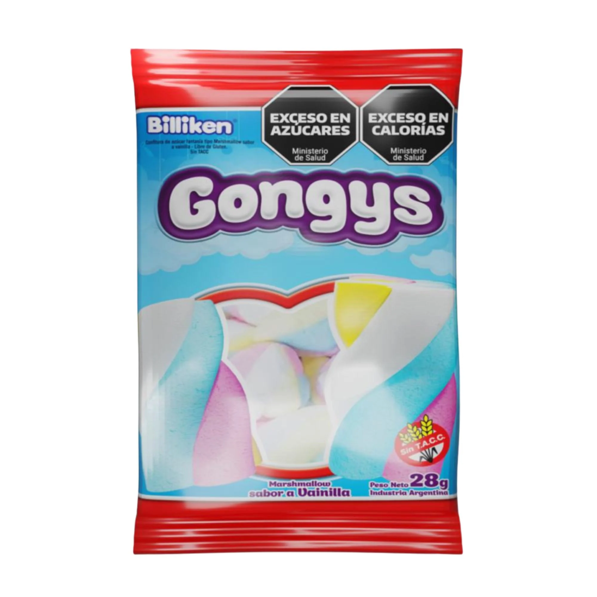 Marshmallow Trenza Gongys Sabor Vainilla X 28G