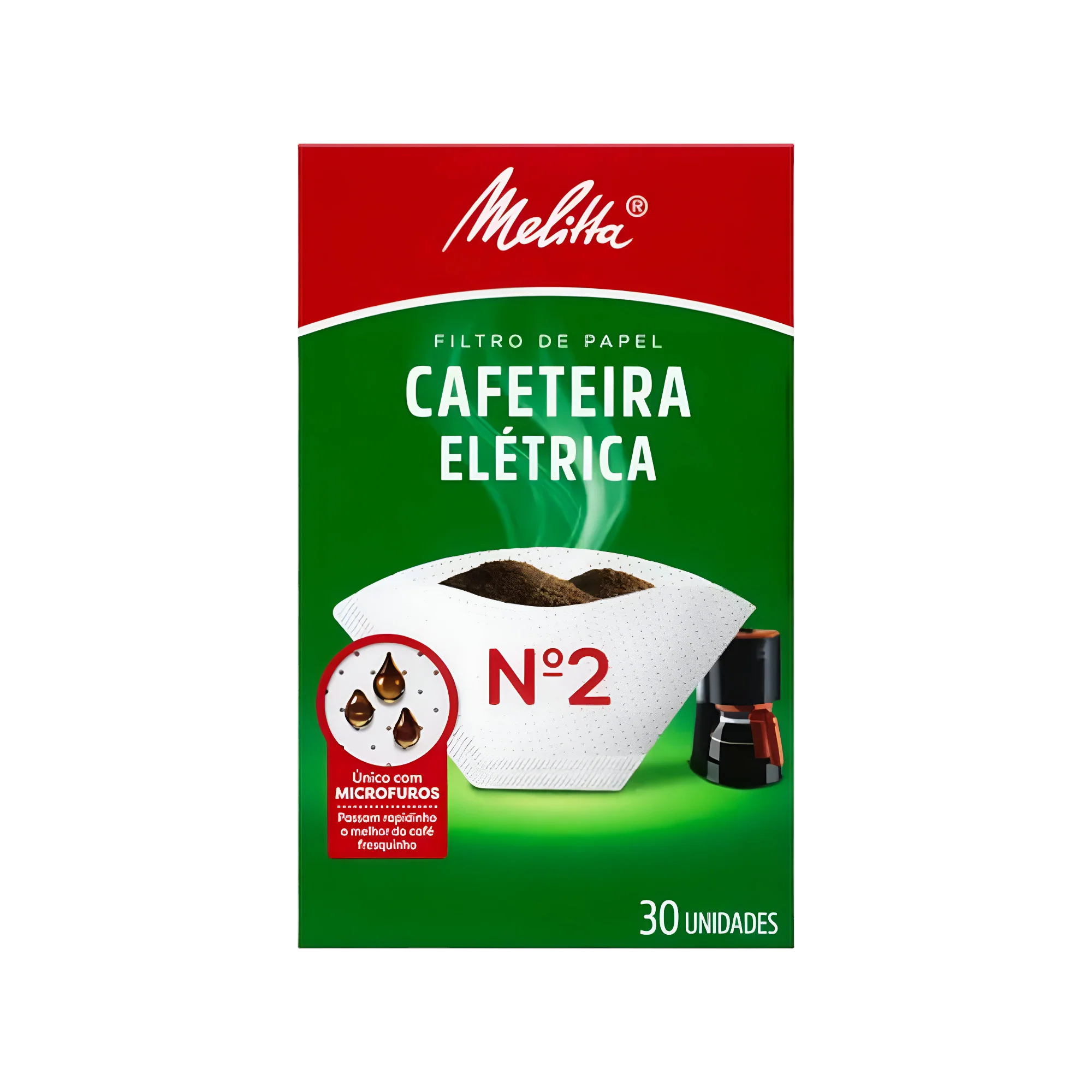 Filtro Para Cafetera Eléctrica Melitta Nro 2 Caja X 30 Unidades