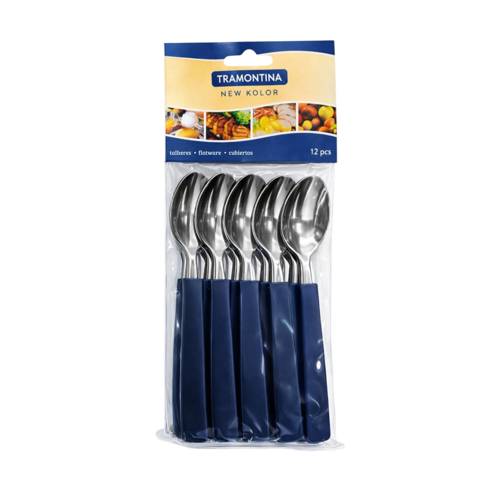 Juego Cucharas Mesa Tramontina New Kolor X 12 Piezas