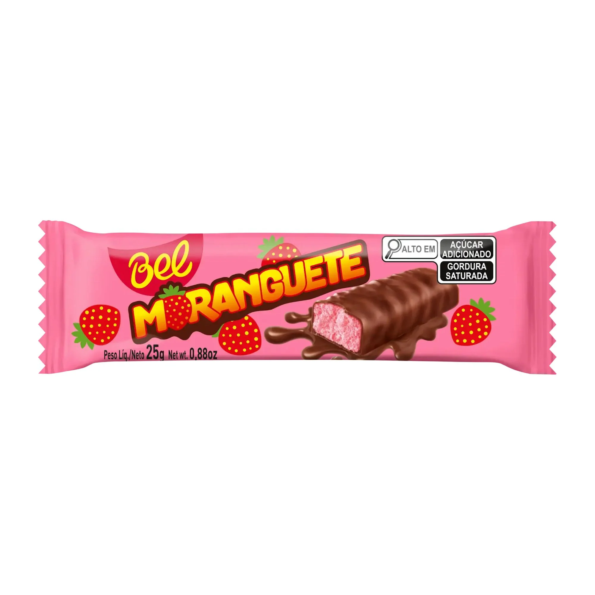 Bombon Relleno Bel Moranguete Frutilla X 25G