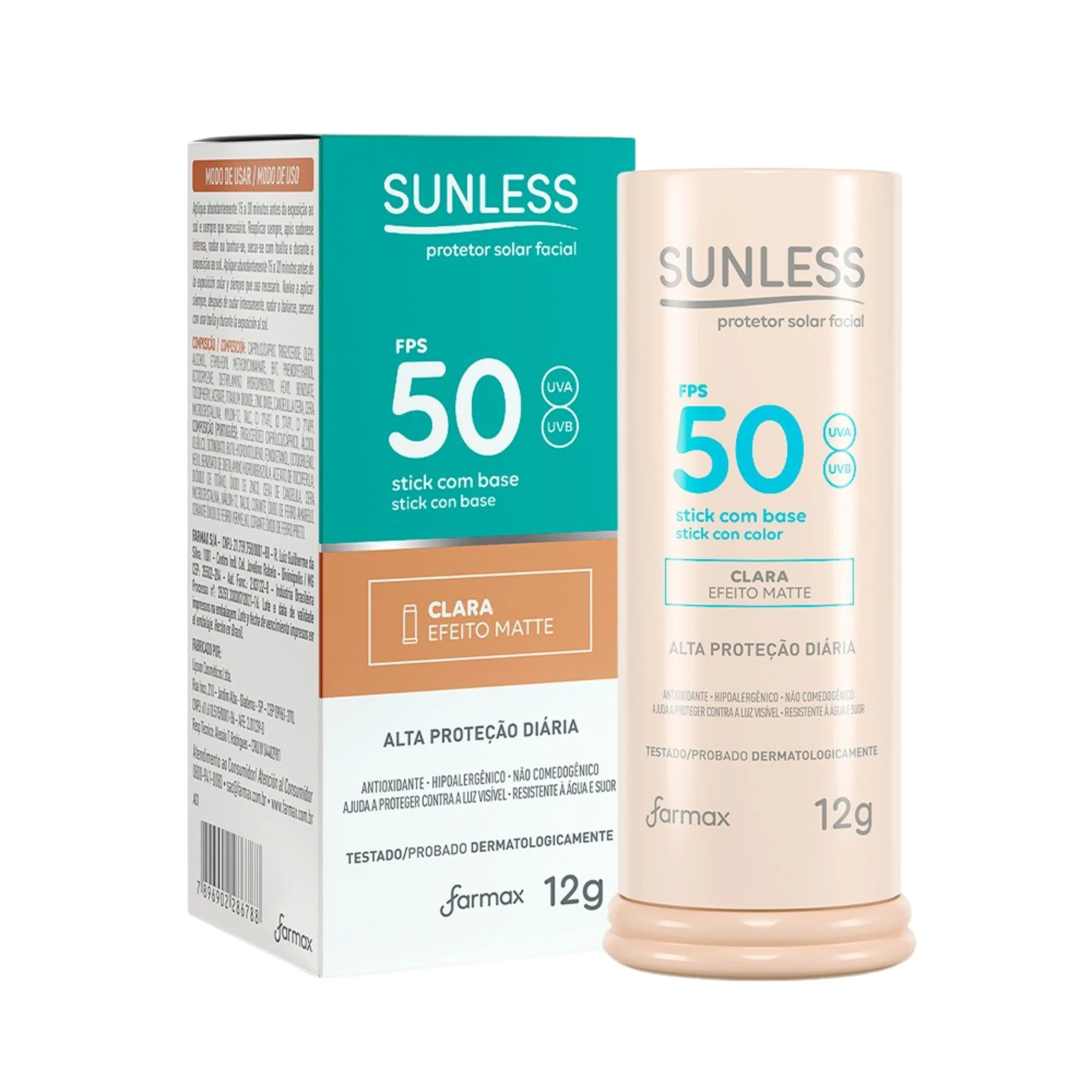 Protector Solar Farmax Sunless Stick Fps50 Clara X 12G - Image 2