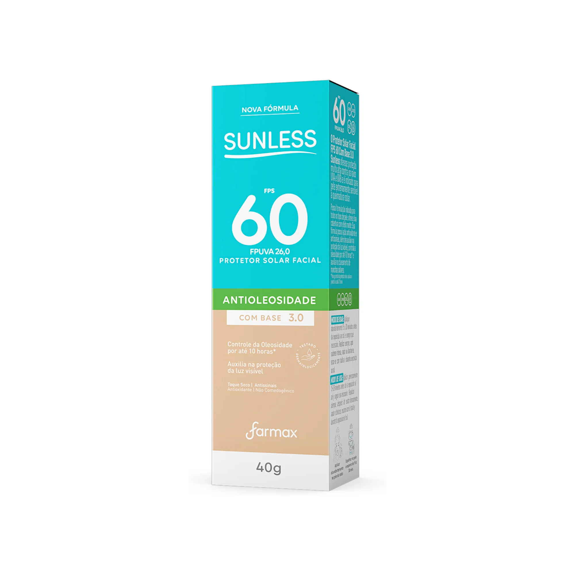 Protector Solar Farmax Sunless Facial Fps 60 Con Base 3.0 X 40G - Image 3