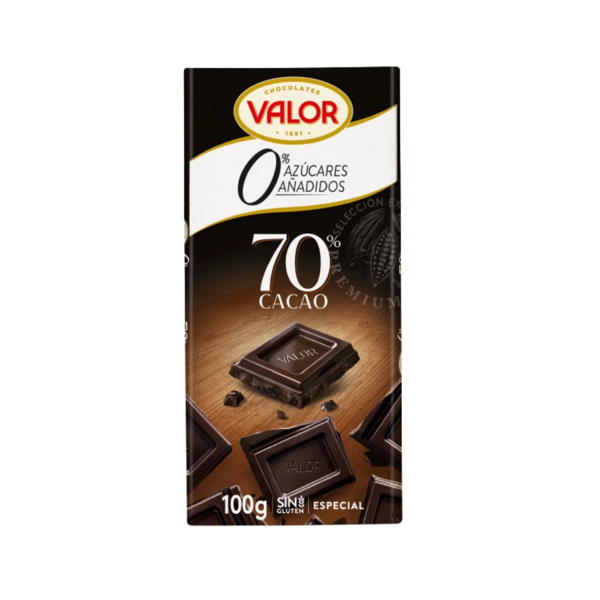 Chocolate Valor 70% Cacao X 100G