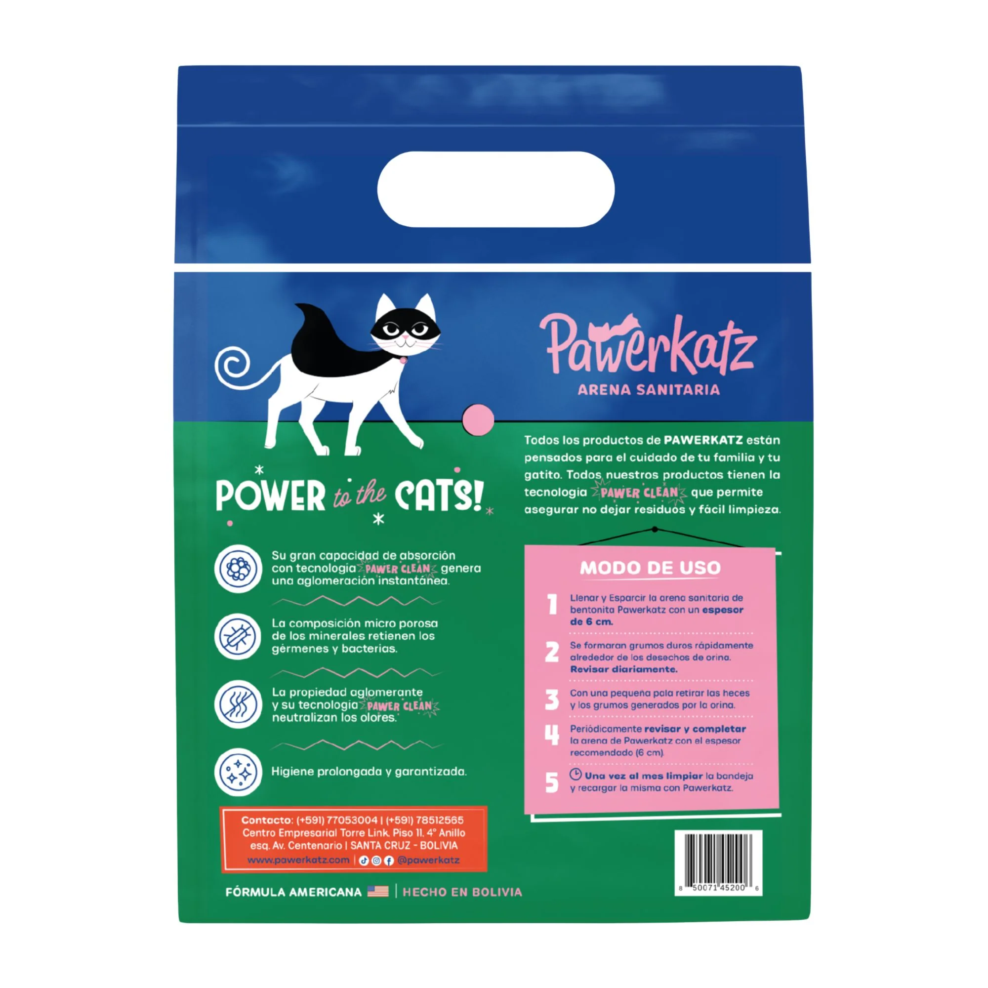 Arena Sanitaria Para Gatos Powerkatz X 4Kg - Image 2
