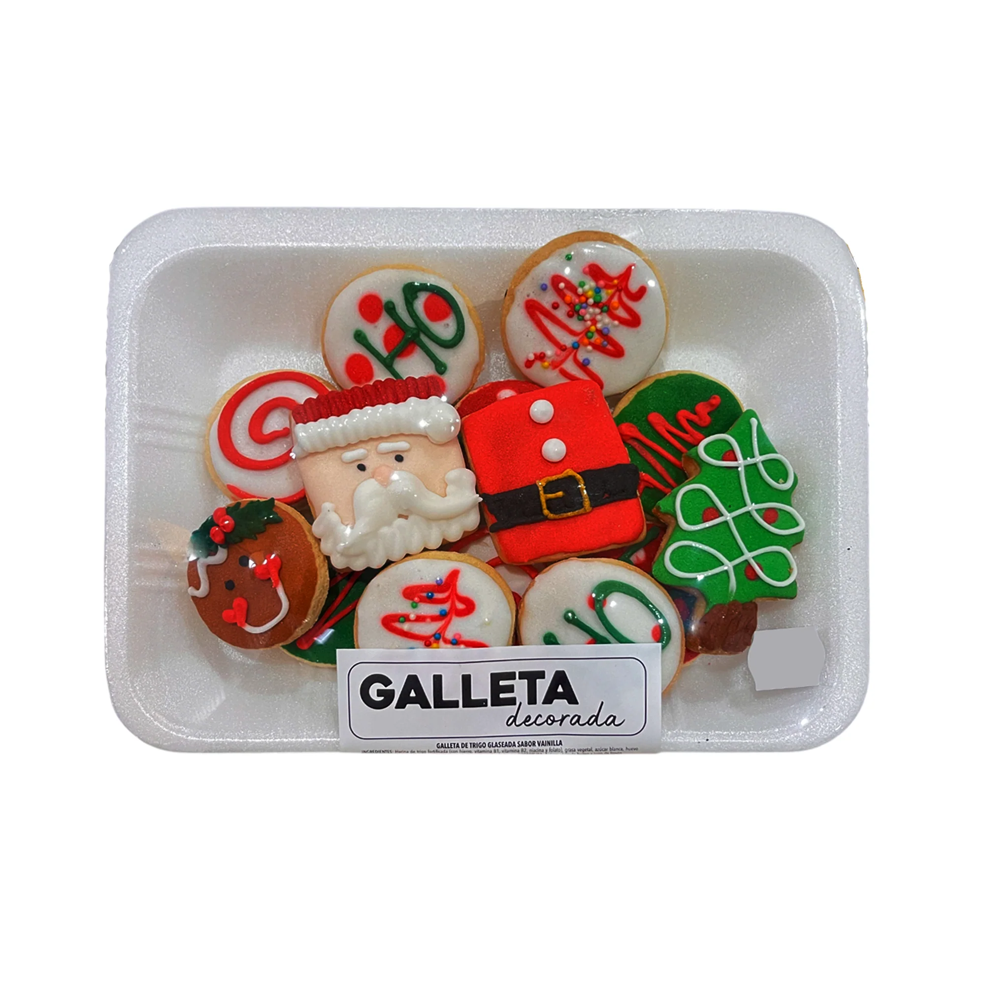 Galleta Industria De Alimentos 1925 Decorada Navidad X 14 Unidades