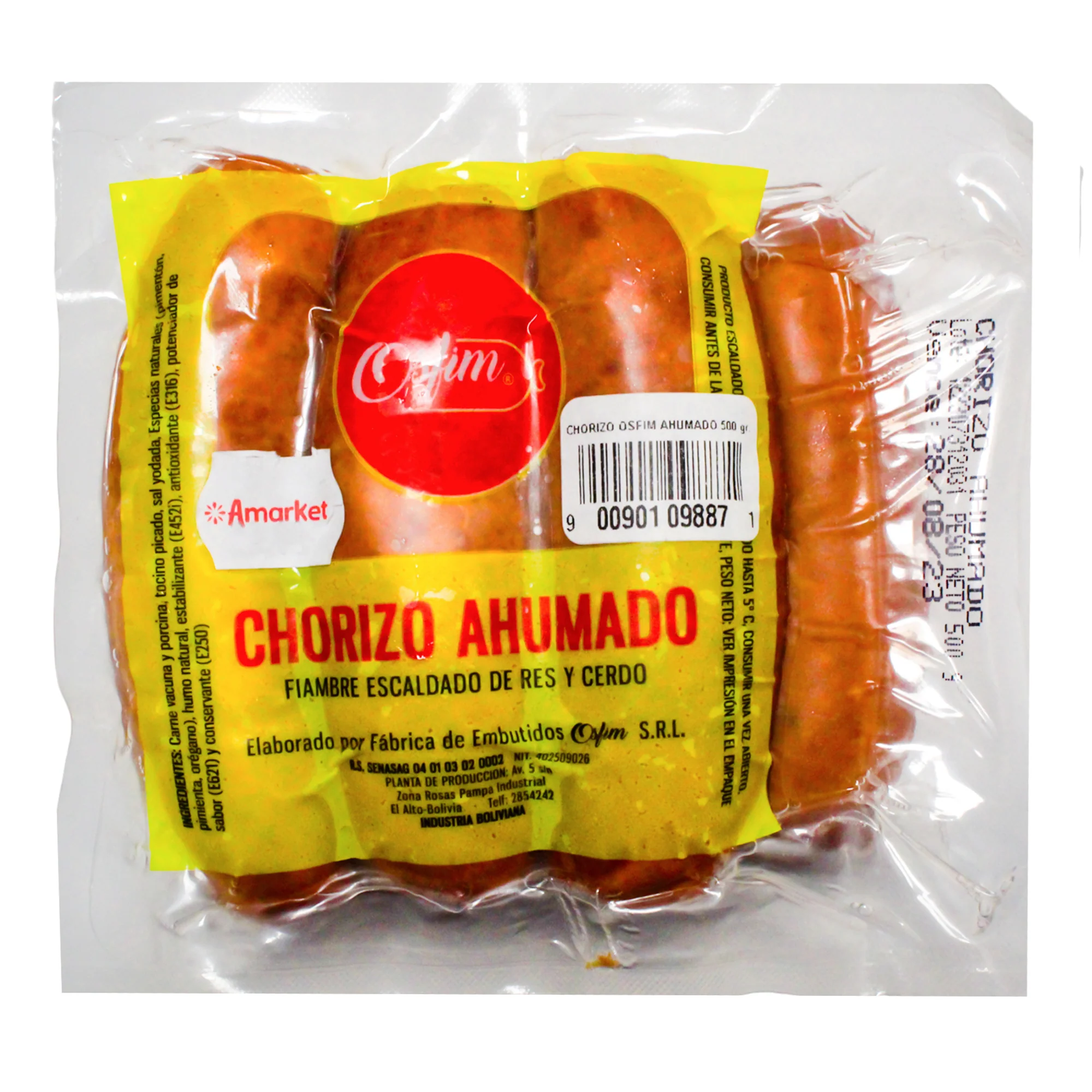 Chorizo Ahumado Osfim Paquete 500G
